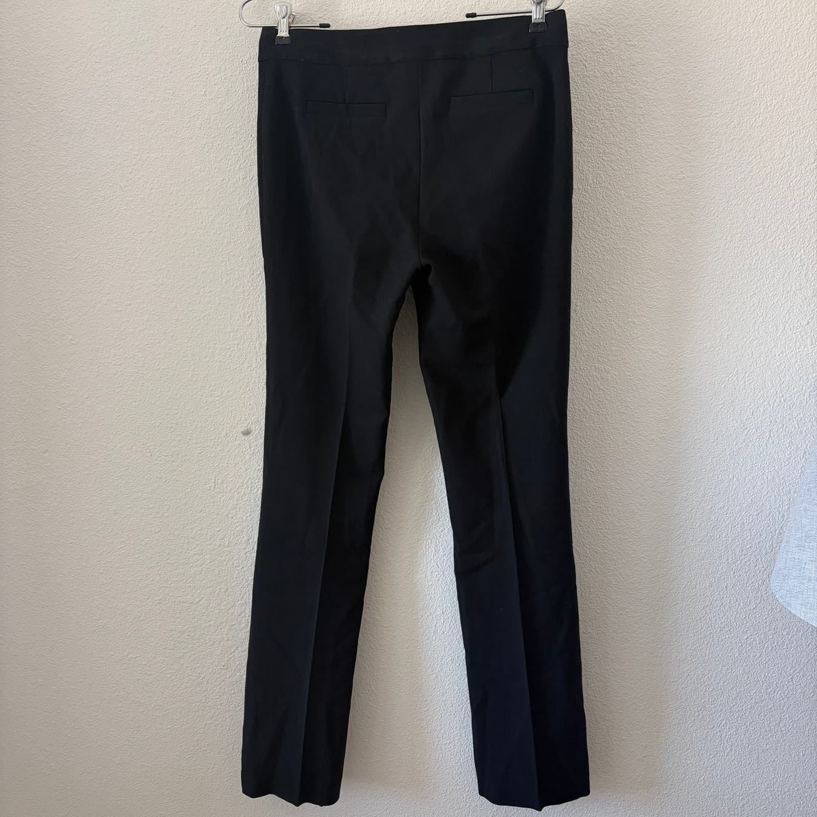 Kate Spade Trousers Women Size 2 Black Gold Stud Button Straight Leg Pants - Thumbnail 3
