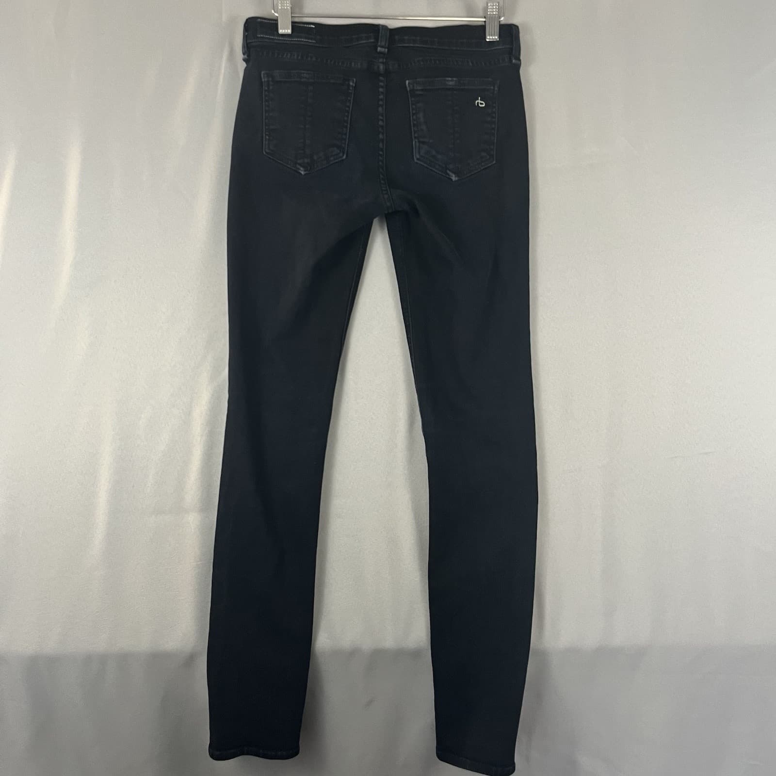 Rag & Bone Jeans Women’s Black Skinny Stretch in Coal W1502K520 Sz 26 Goth Skate - Thumbnail 3