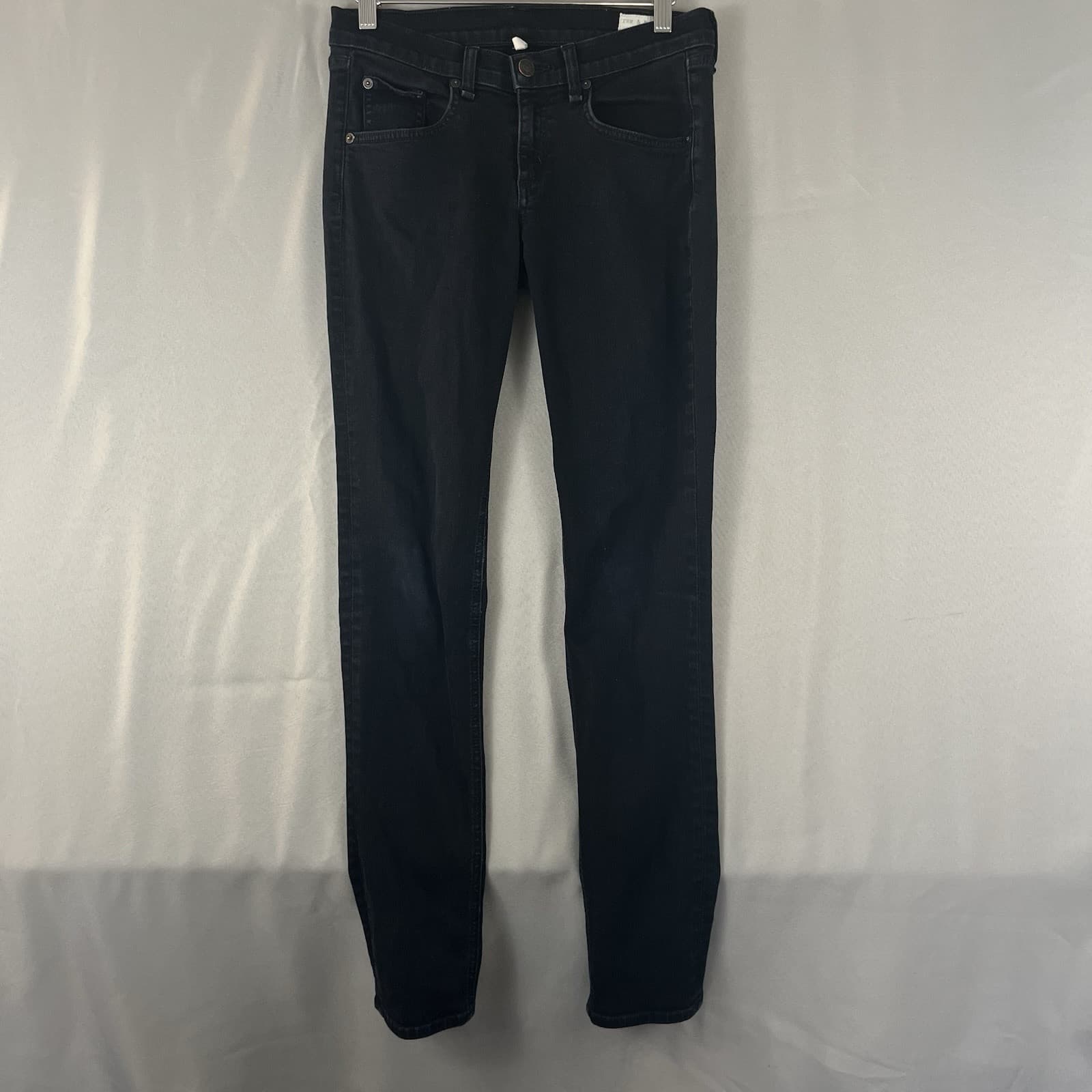Rag & Bone Jeans Women’s Black Skinny Stretch in Coal W1502K520 Sz 26 Goth Skate - Thumbnail 2