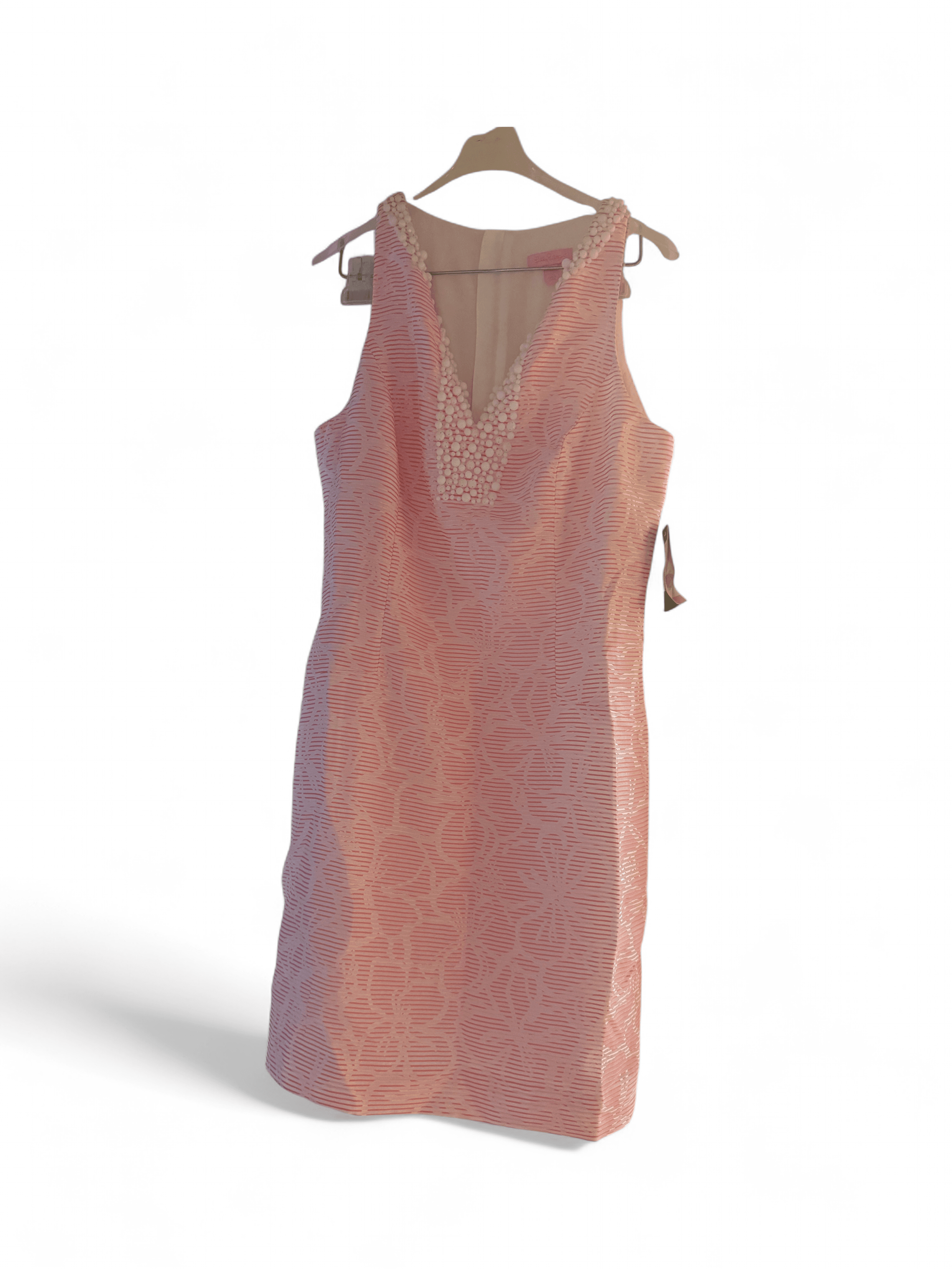 Lilly Pulitzer Airy Shift Dress Sz 10 Pink Rosy Posie - Thumbnail 12