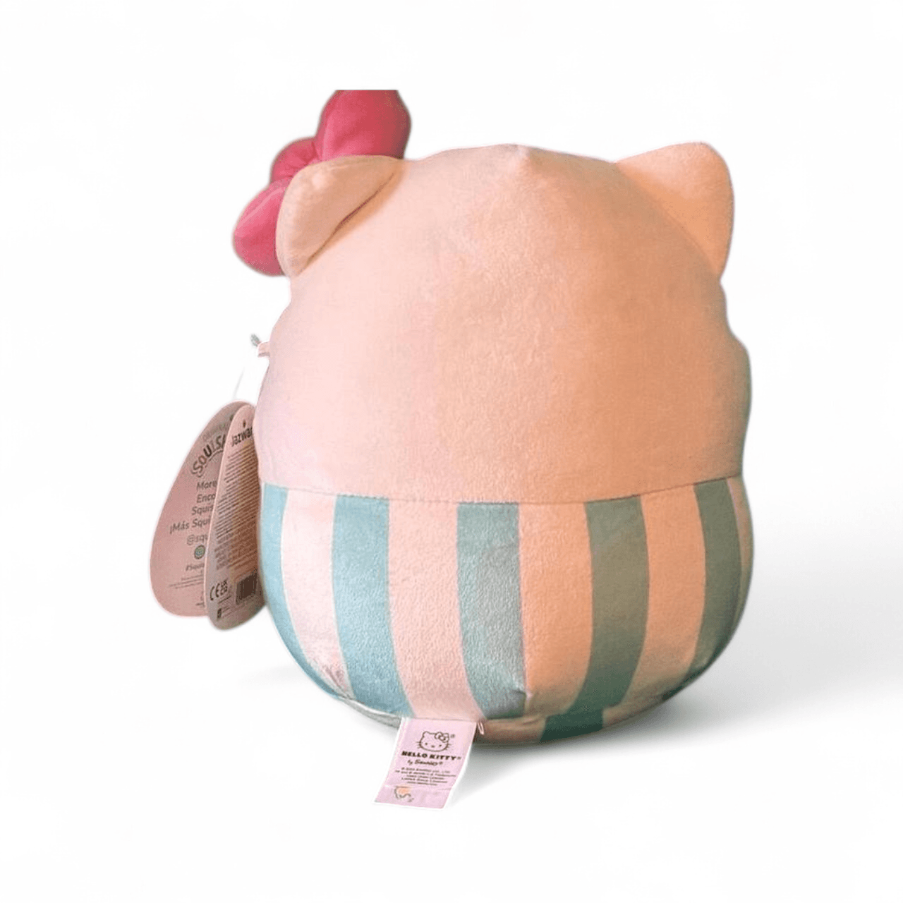 Squishmallow x Sanrio Hello Kitty Plush with Hamburger - Blue and White Striped - Thumbnail 6