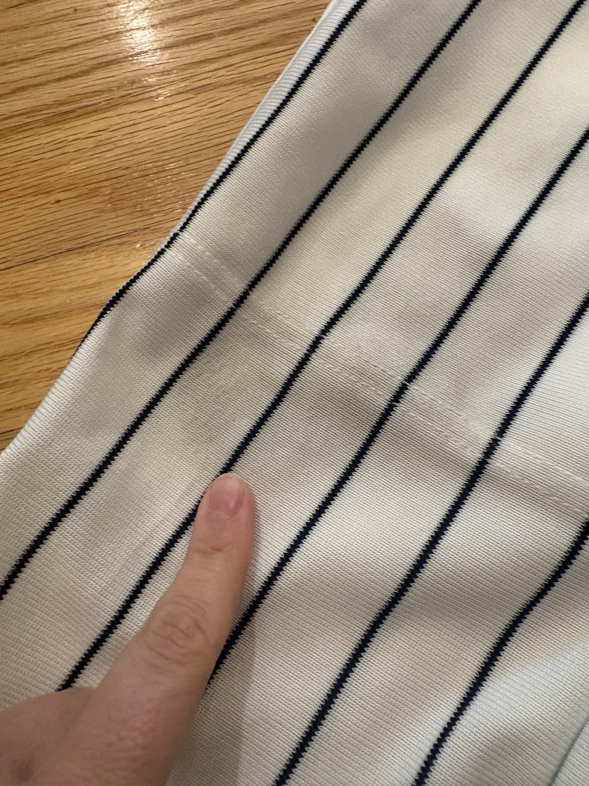 champro baseball pants White Navy Pinstripe YM Medium - Thumbnail 2