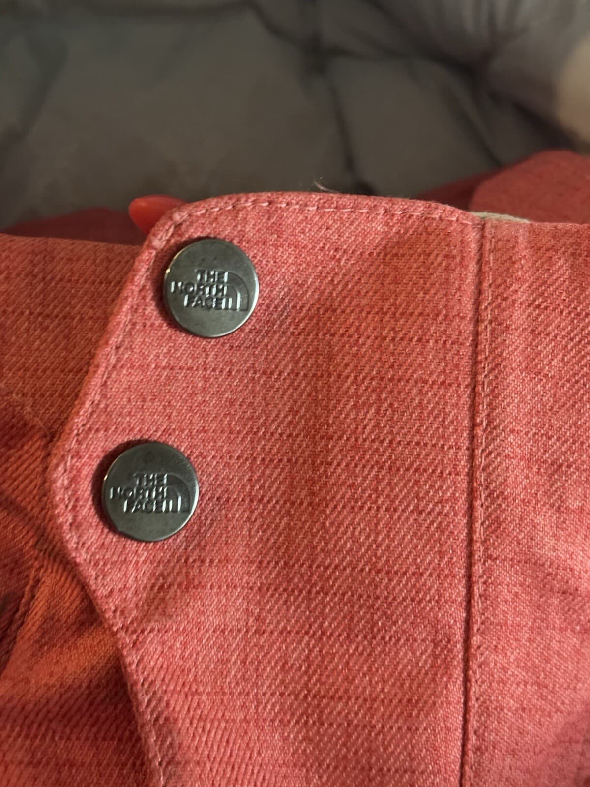 North Face hyVent Jacket Parka Women’s Small S Coral Orange Belted 600 Hood Ski - Thumbnail 11