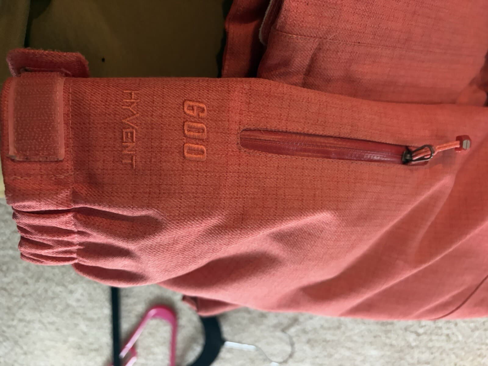 North Face hyVent Jacket Parka Women’s Small S Coral Orange Belted 600 Hood Ski - Thumbnail 8