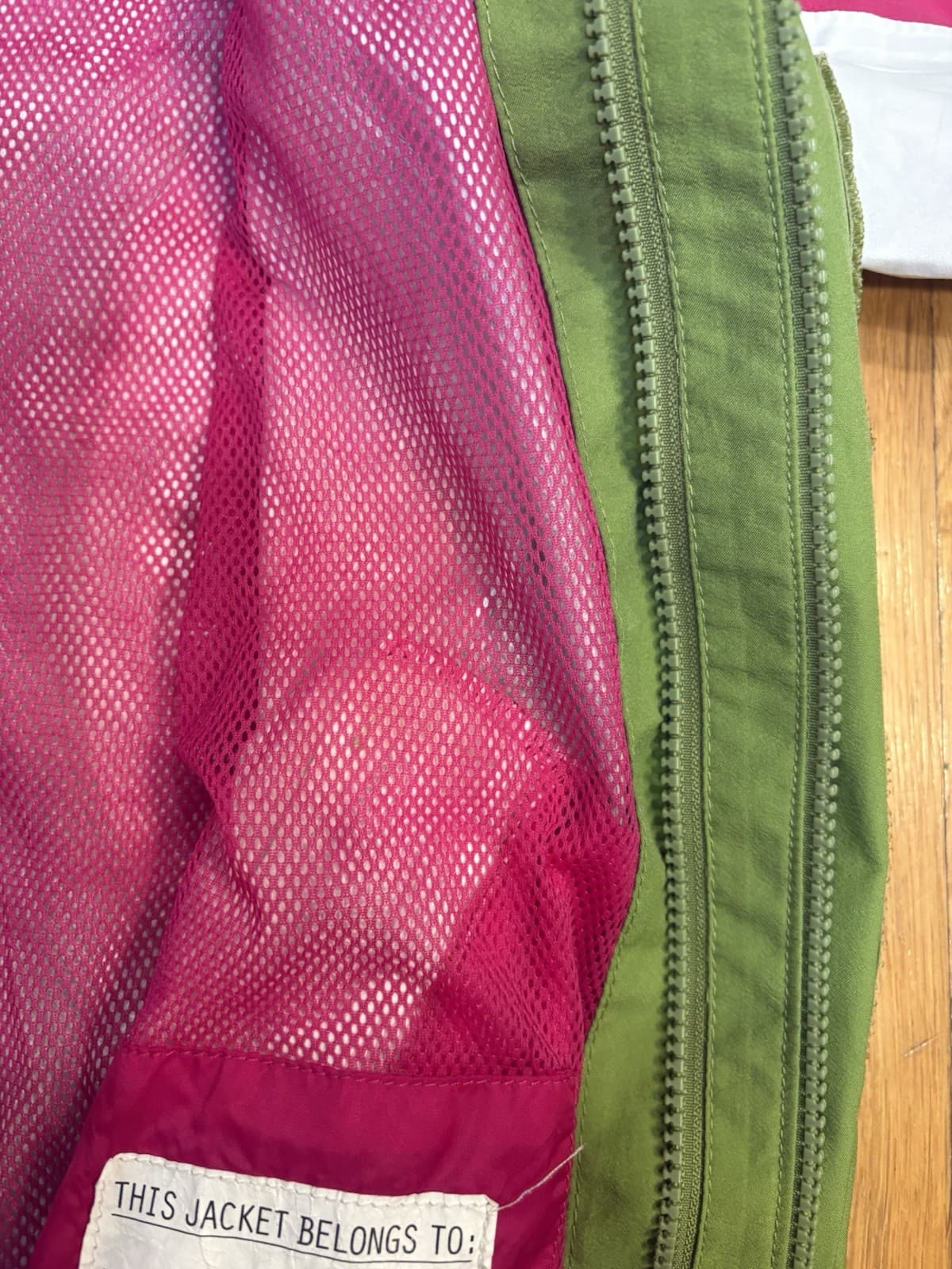 North Face Girls System Jacket Green Pink 7 8 Winter Ski Waterproof Hooded - Thumbnail 7