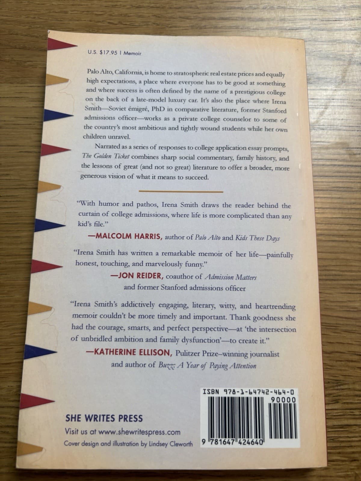 Golden Ticket : A Life in College Admissions Essays by Irena Smith (2023, Trade - Thumbnail 2