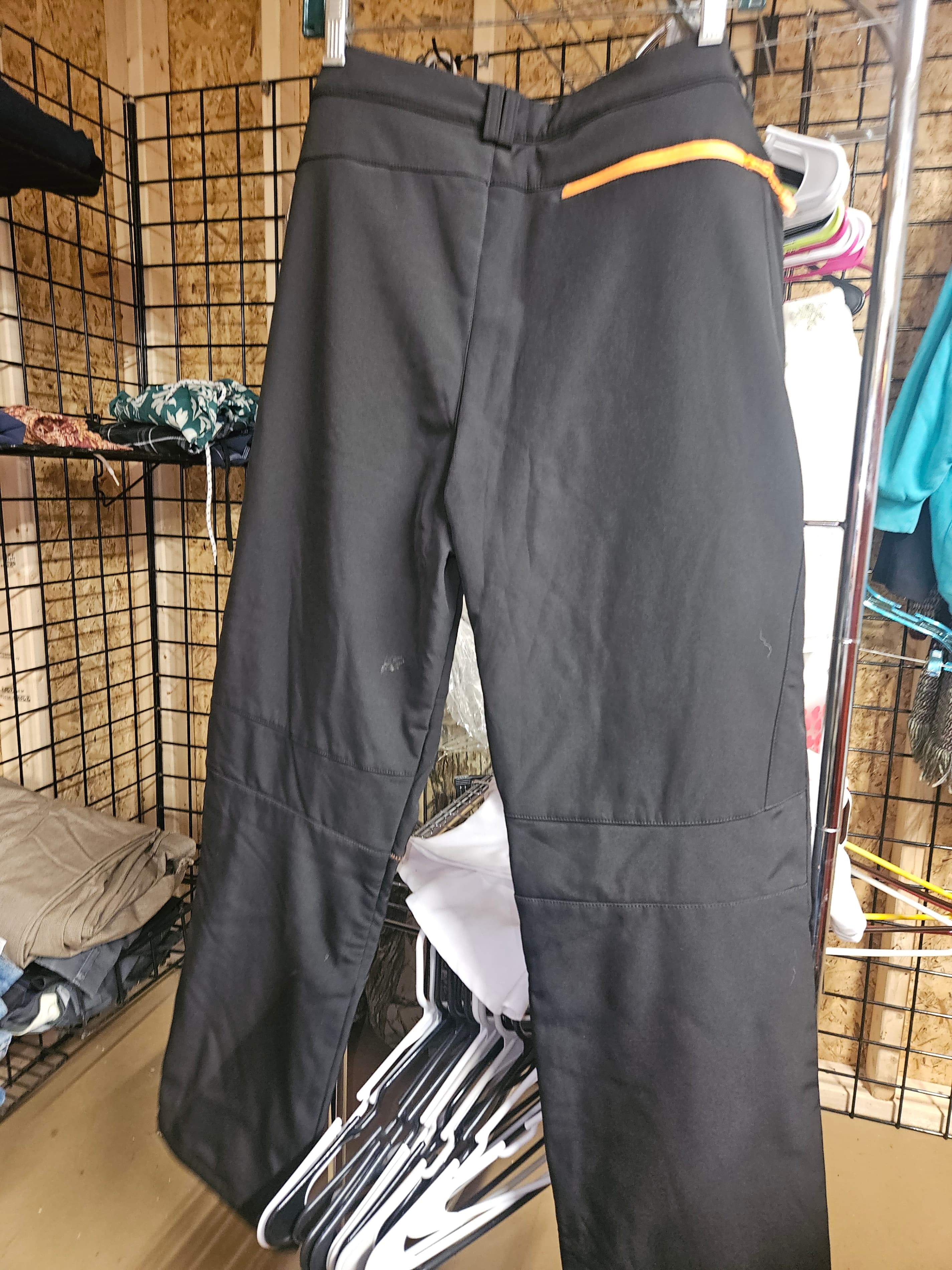 Black Outdoor Pants with Orange Zippers - Size M - Thumbnail 2