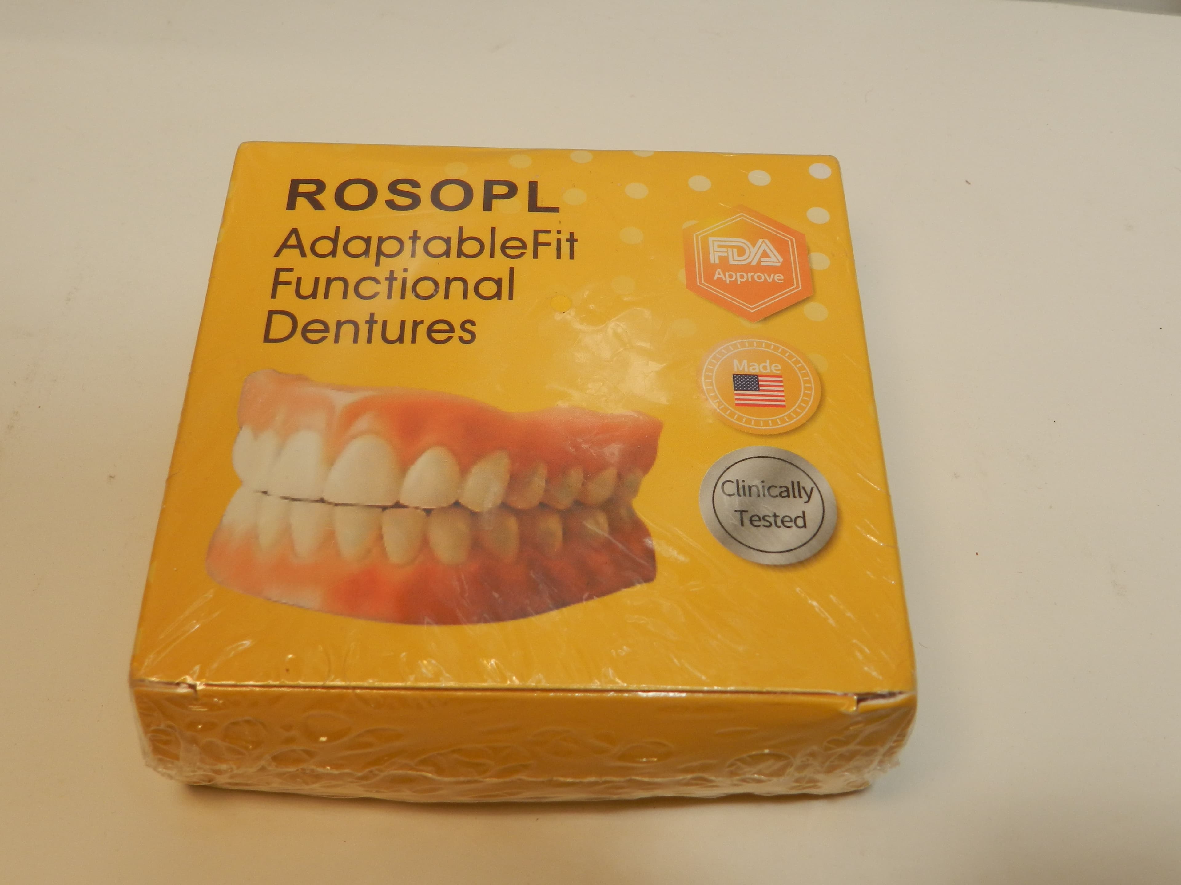 Rosopl Adaptable Fit Functional Dentures 1 Set Boil N Bite Kit (P20K) - Thumbnail 2