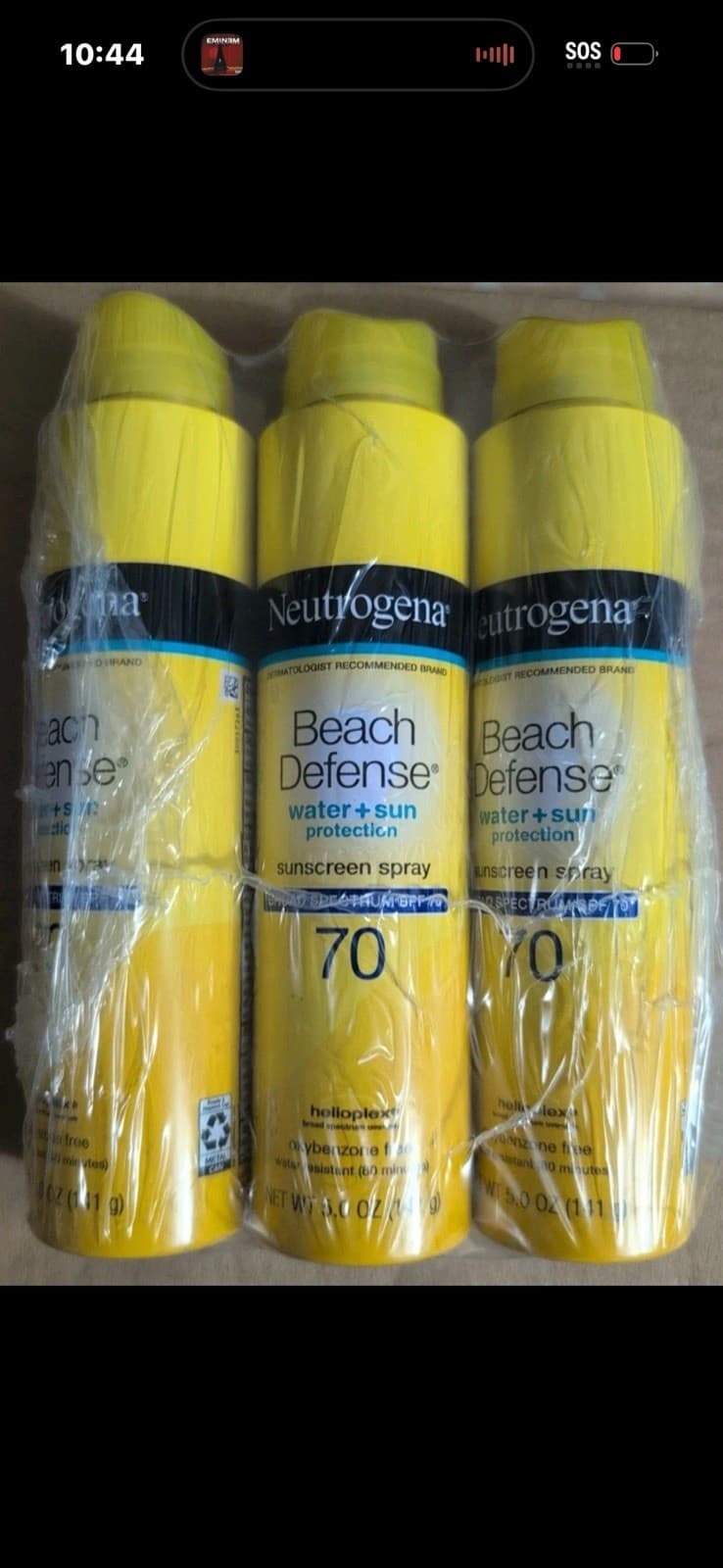 3PK- Neutrogena Beach Defense Waterproof Sunscreen Spray Lotion SPF 70 (5 Oz.) - Thumbnail 6