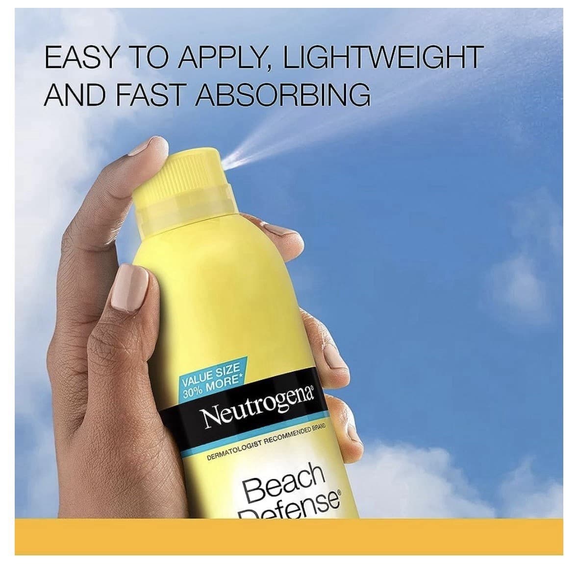 10 PACK Neutrogena Beach Defense Sunscreen Spray Lotion SPF 70- 5 Oz. Exp 11/26 - Thumbnail 5