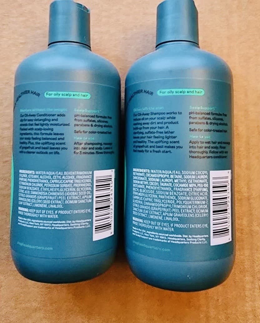 HEADQUARTERS Shampoo Conditioner 4 Pack 12oz Oily Hair Control DISCONTINUED - Thumbnail 2