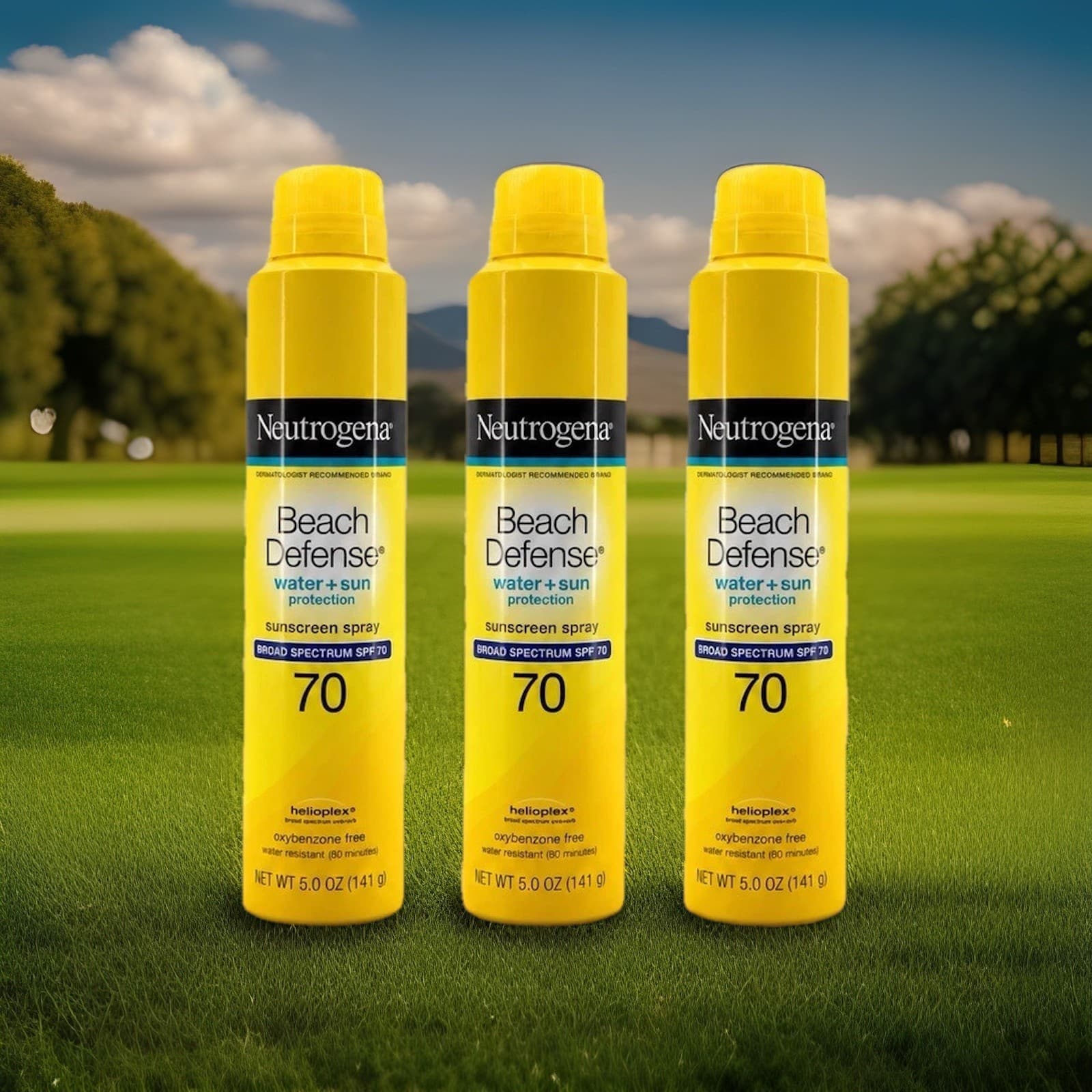 Neutrogena SPF 70 Waterproof Sunscreen Spray Lotion (5 Oz.) Sports & Outdoor Use - Thumbnail 3