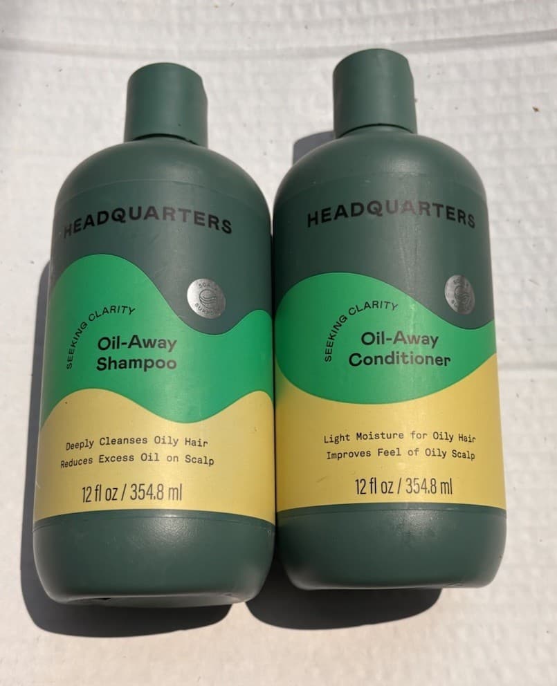HEADQUARTERS Oil-Away Shampoo & Conditioner Set 12 Oz. Oily Hair Scalp Care - Thumbnail 2