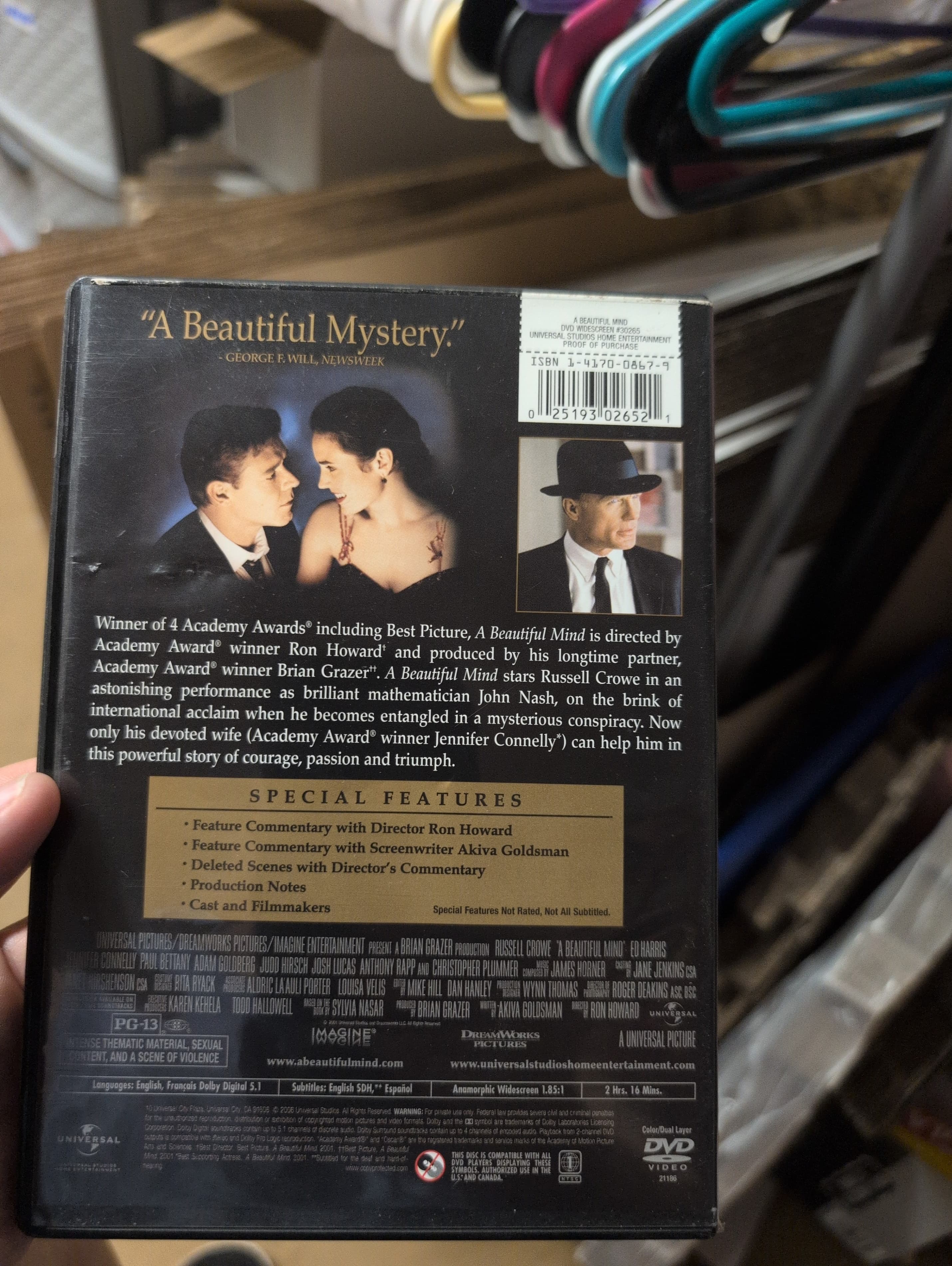 A Beautiful Mind (DVD Single Disc) [DVD] - Thumbnail 2