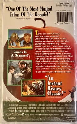James and the Giant Peach  [VHS] unopened - Thumbnail 5