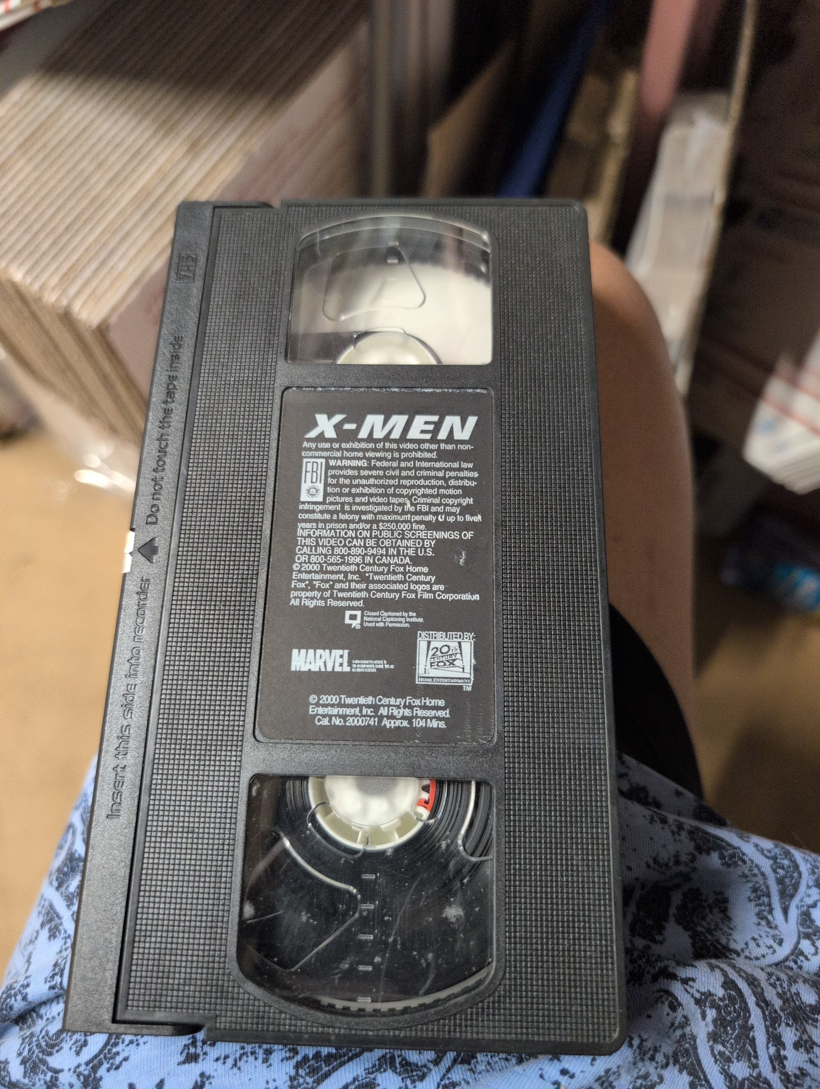 X-Men VHS Tape Marvel 2000