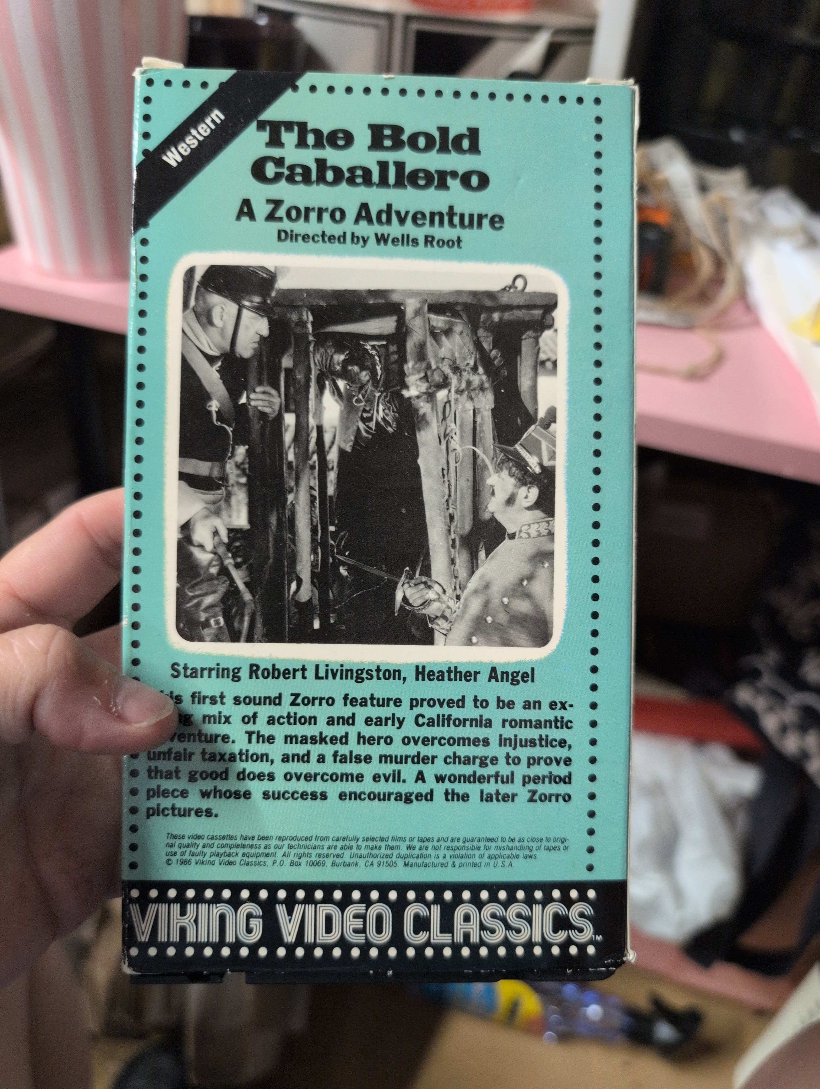 The Bold Caballero VHS Western Adventure by Burbank Video - Thumbnail 4