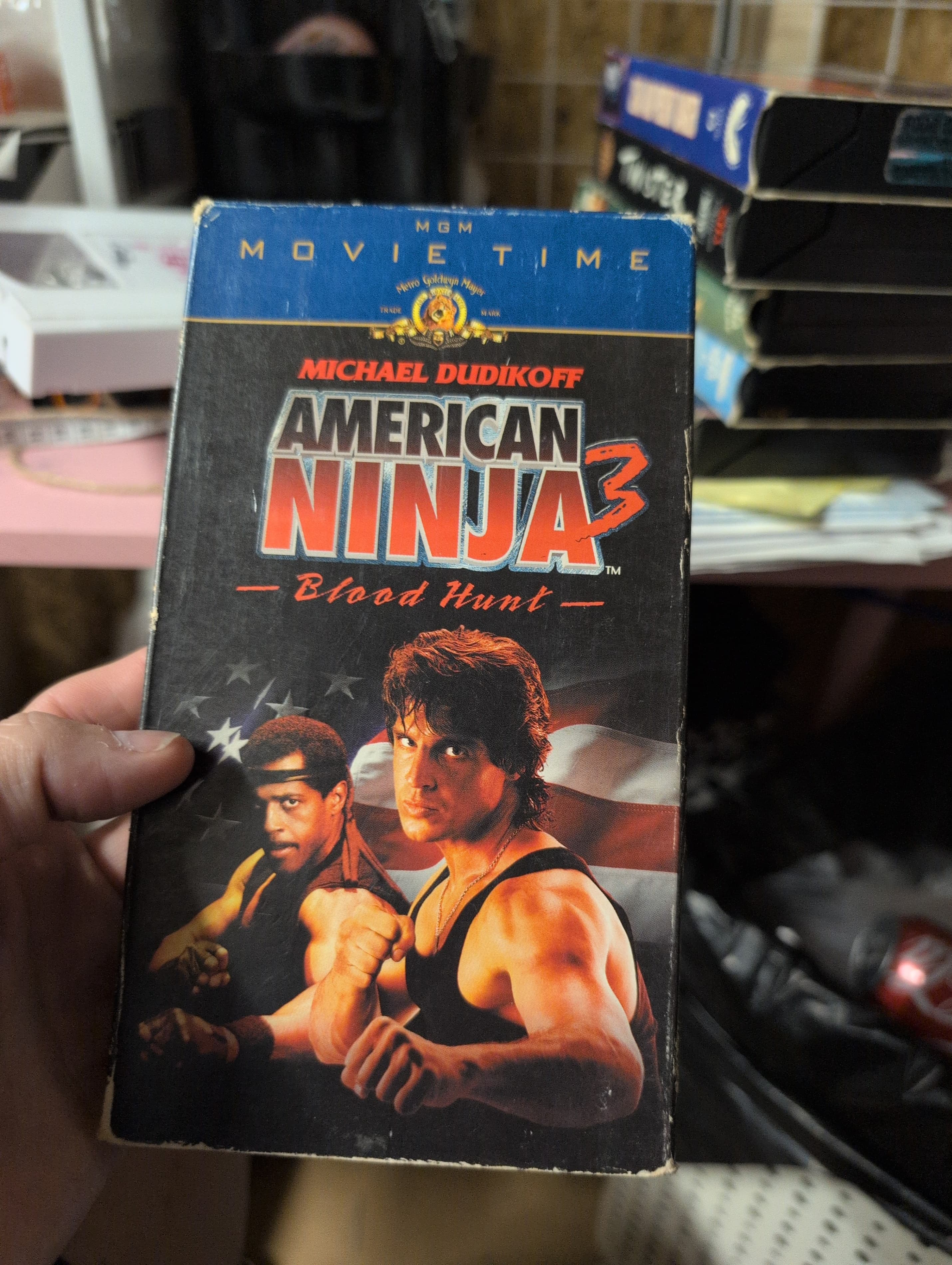 American Ninja 3: Blood Hunt VHS MGM Movie Time