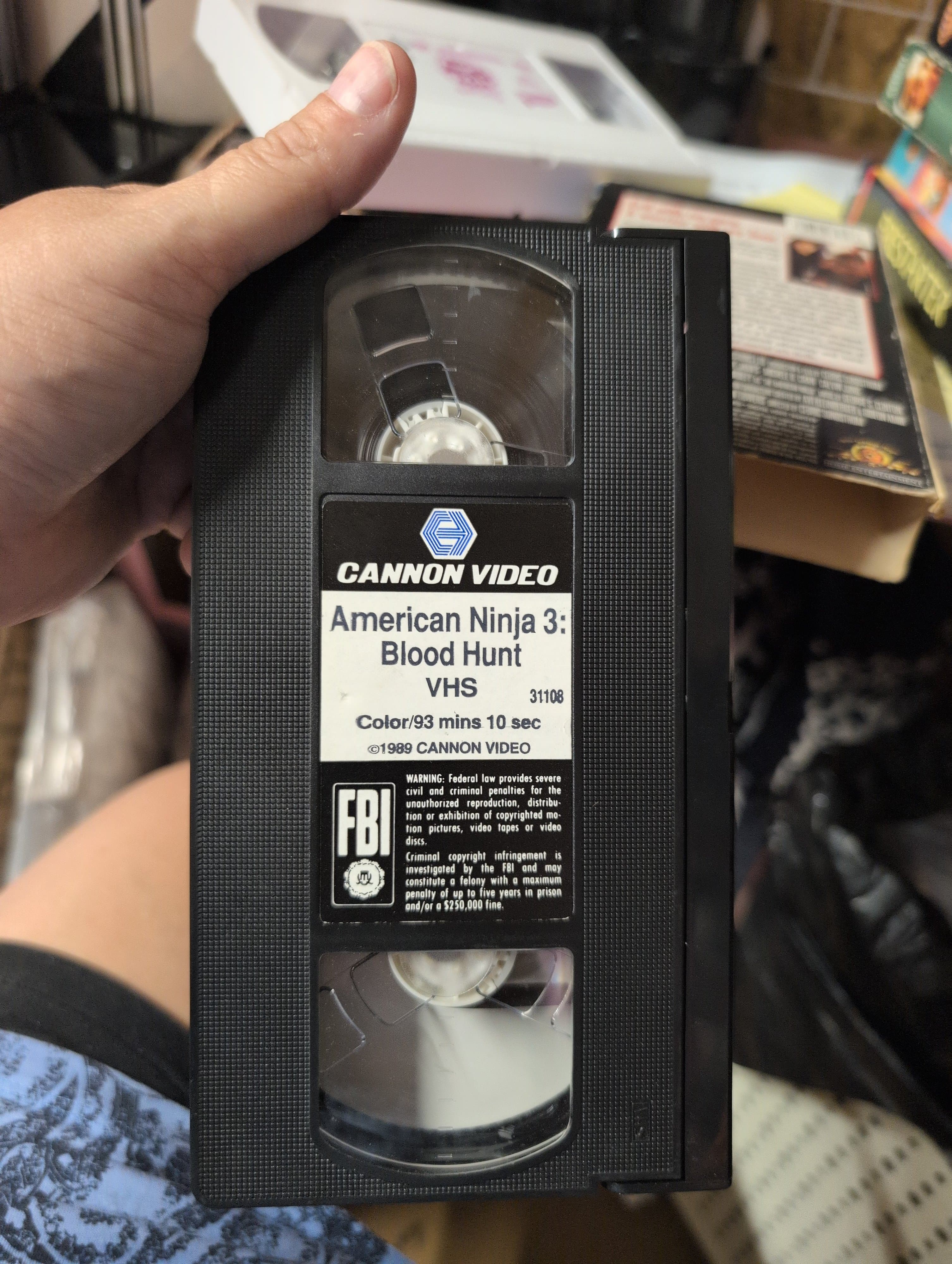 American Ninja 3: Blood Hunt VHS MGM Movie Time - Thumbnail 3