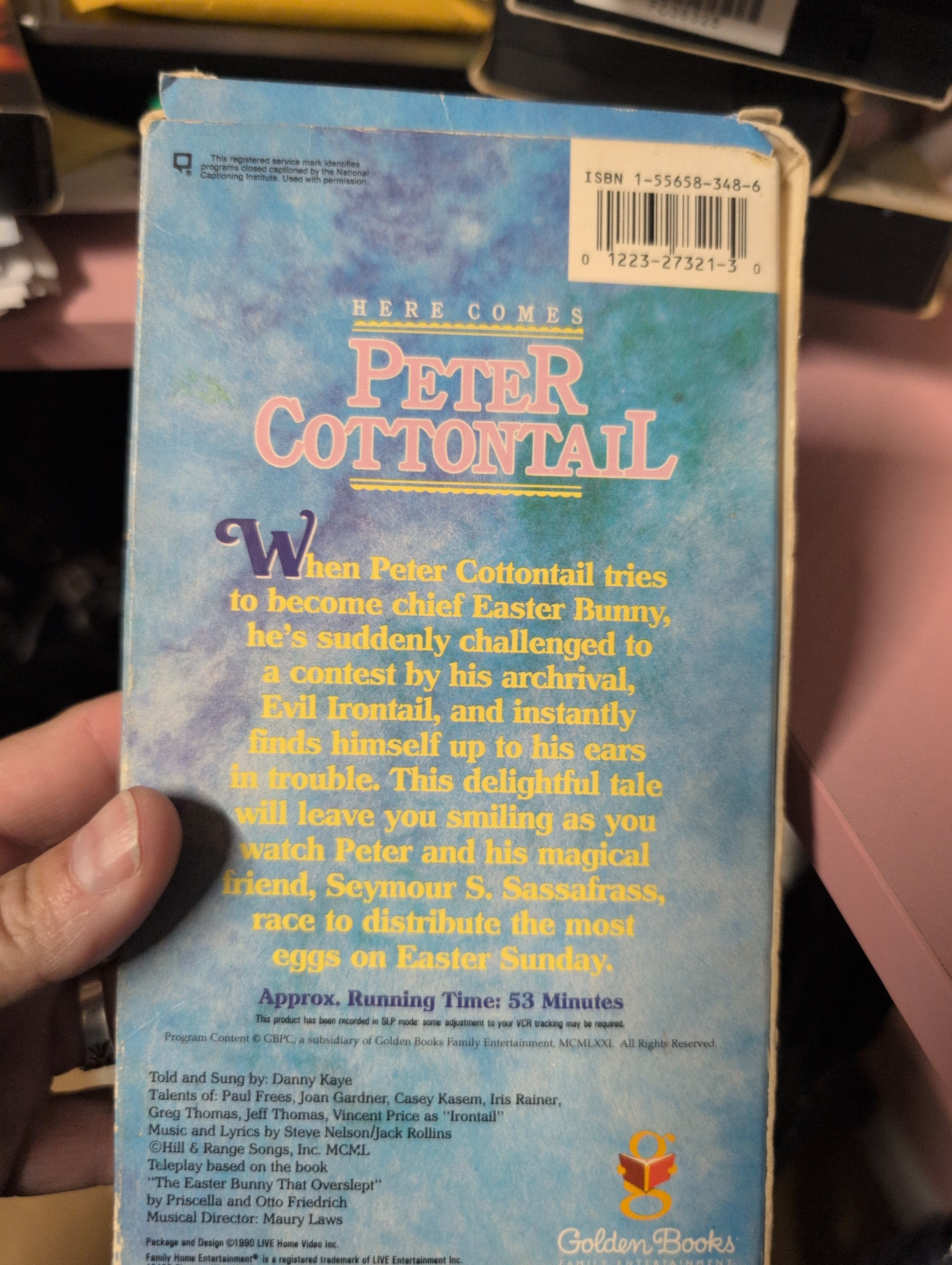 Here Comes Peter Cottontail VHS Golden Books Family Entertainment - Thumbnail 2