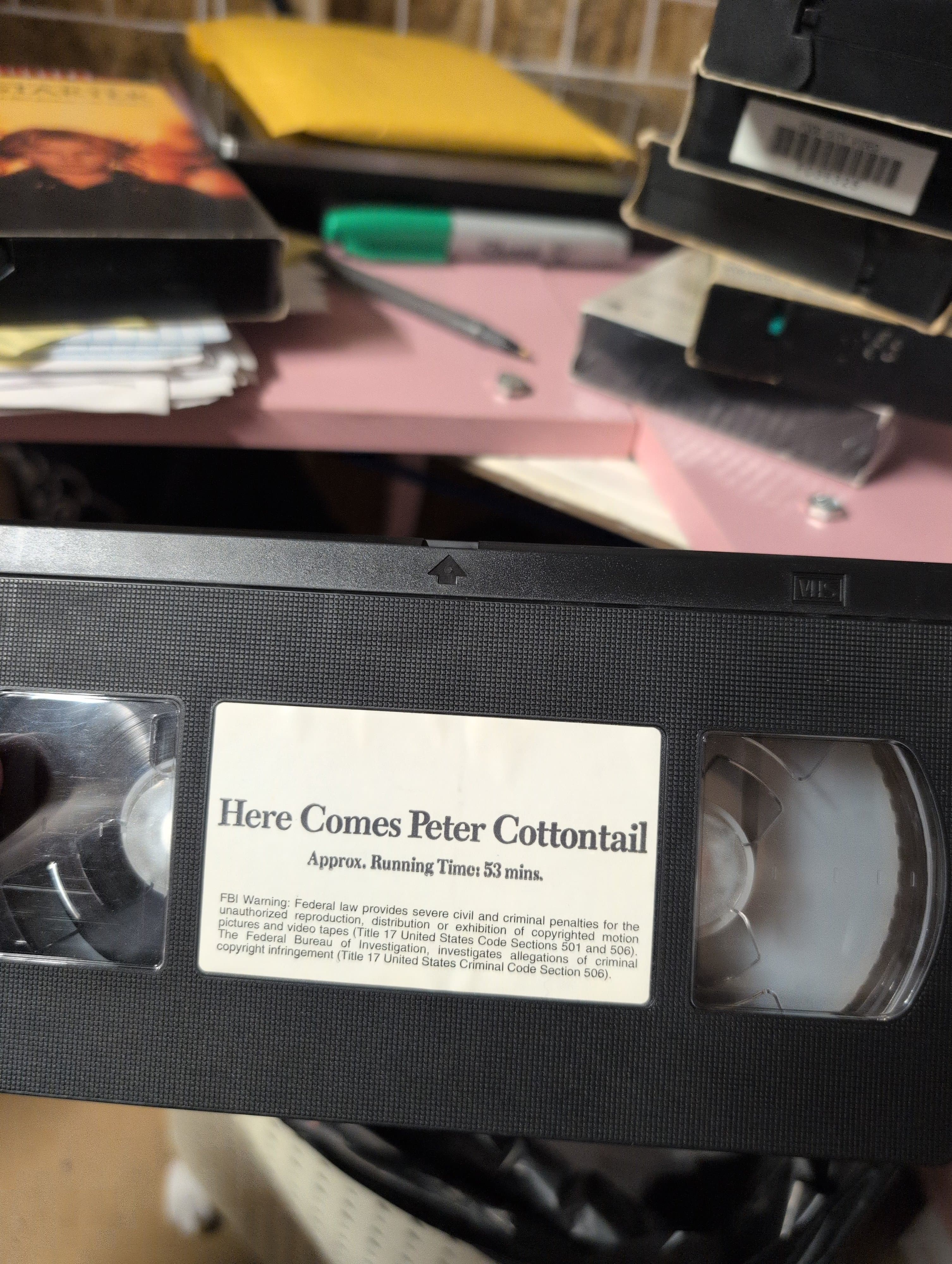 Here Comes Peter Cottontail VHS Golden Books Family Entertainment - Thumbnail 3