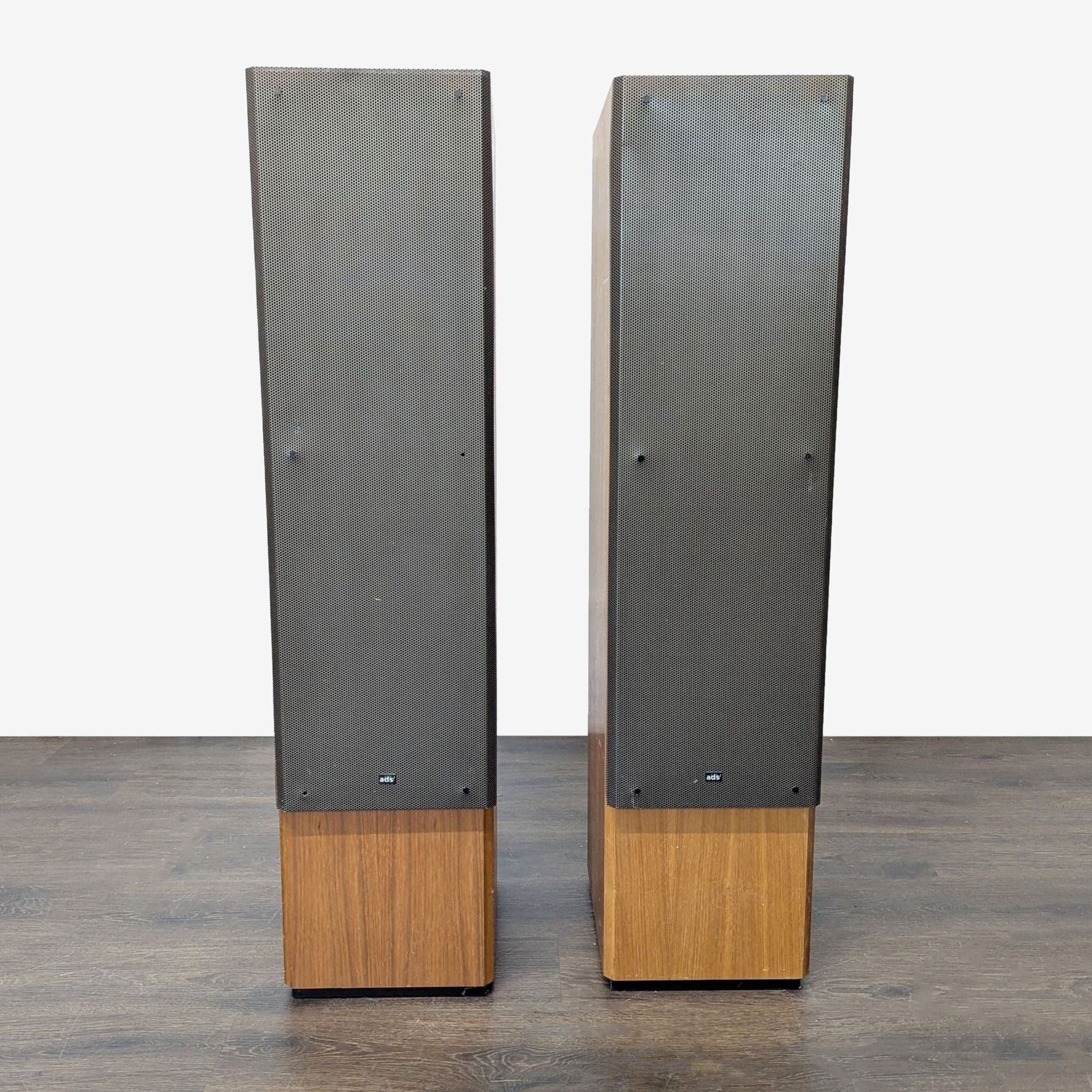 ADS Floor Standing Stereo Speakers - Pair, Wood Finish, Audio Equipment - Thumbnail 3