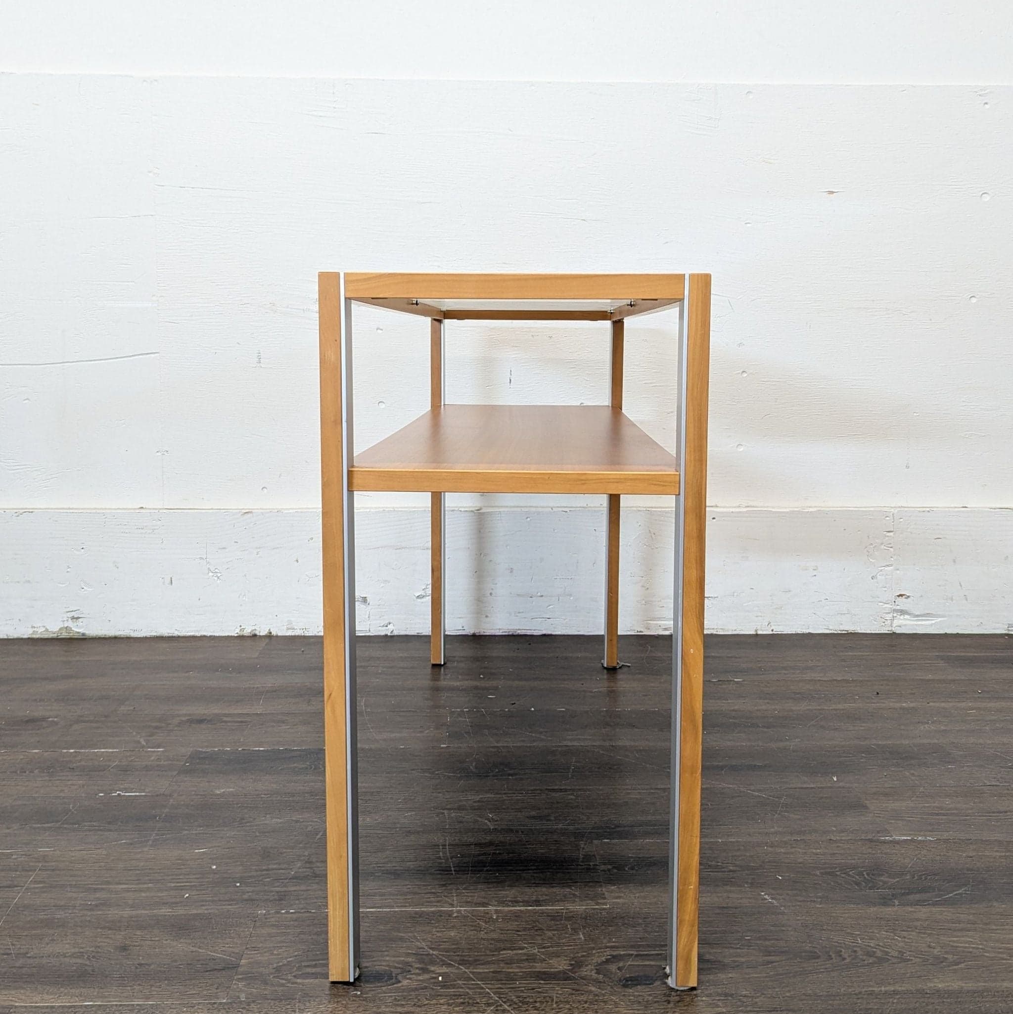 Gangso Mobler Glass and Wood Console Table - Thumbnail 6