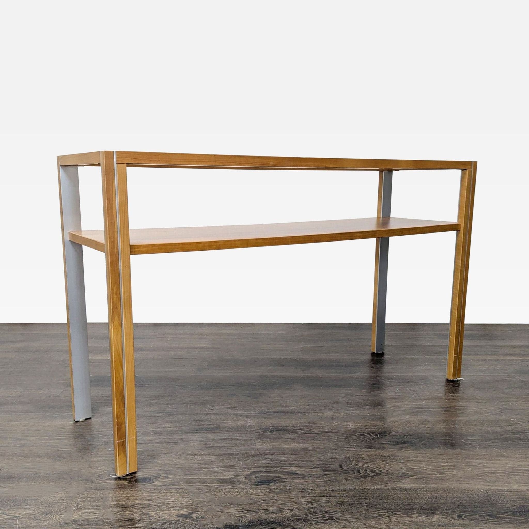 Gangso Mobler Glass and Wood Console Table - Thumbnail 10