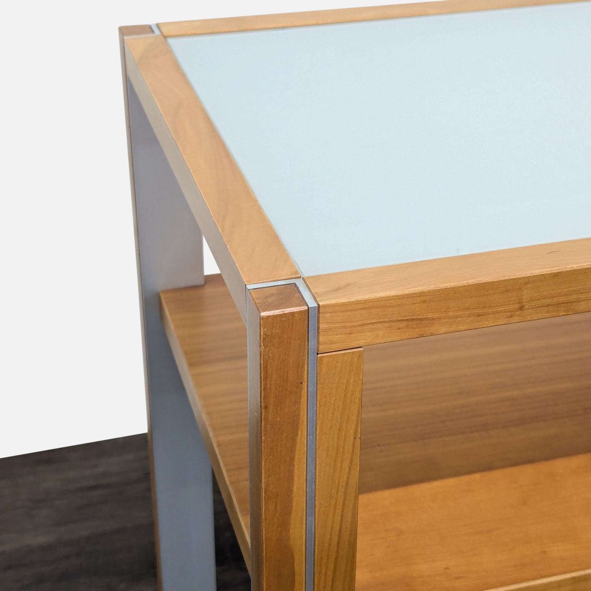 Gangso Mobler Glass and Wood Console Table - Thumbnail 12