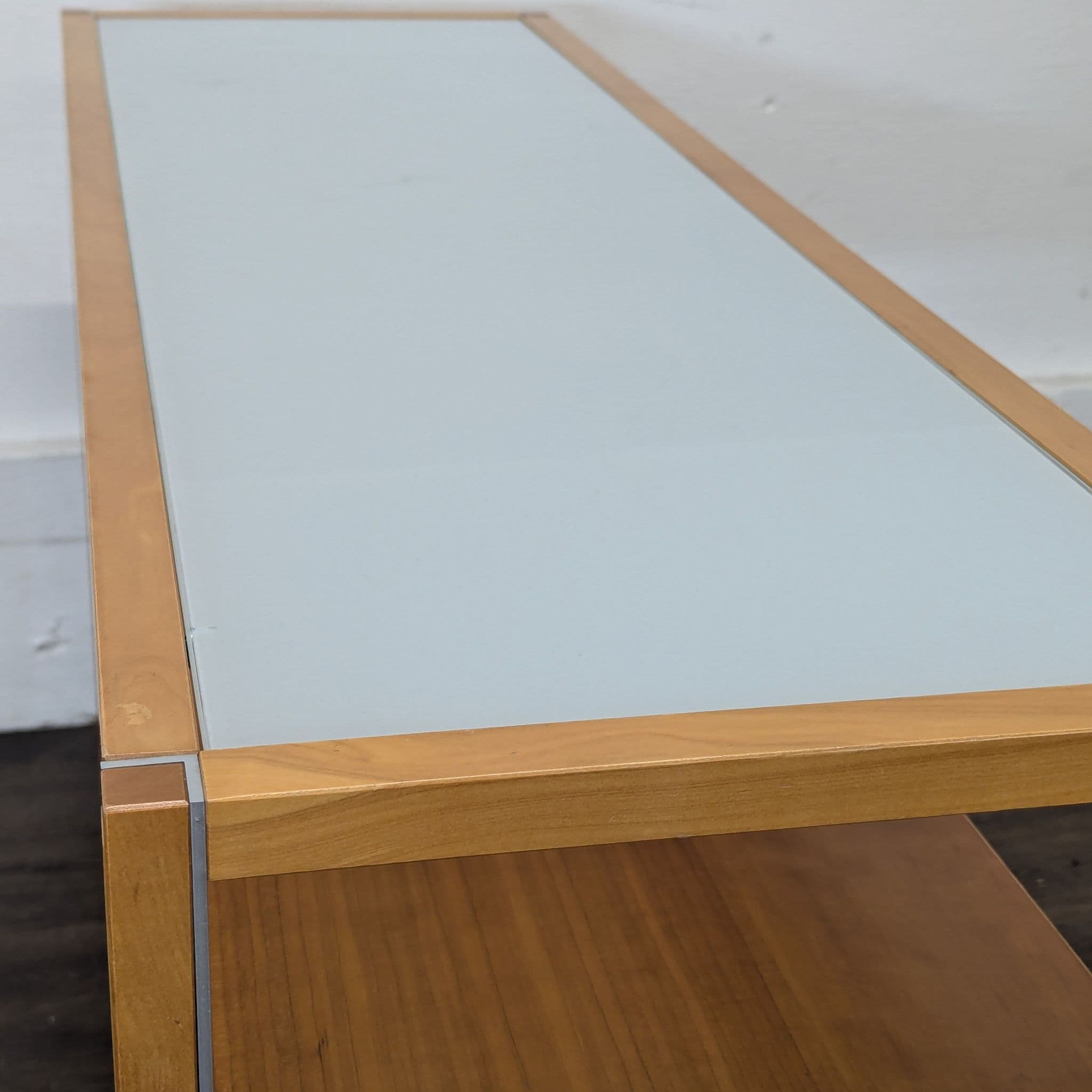 Gangso Mobler Glass and Wood Console Table - Thumbnail 7