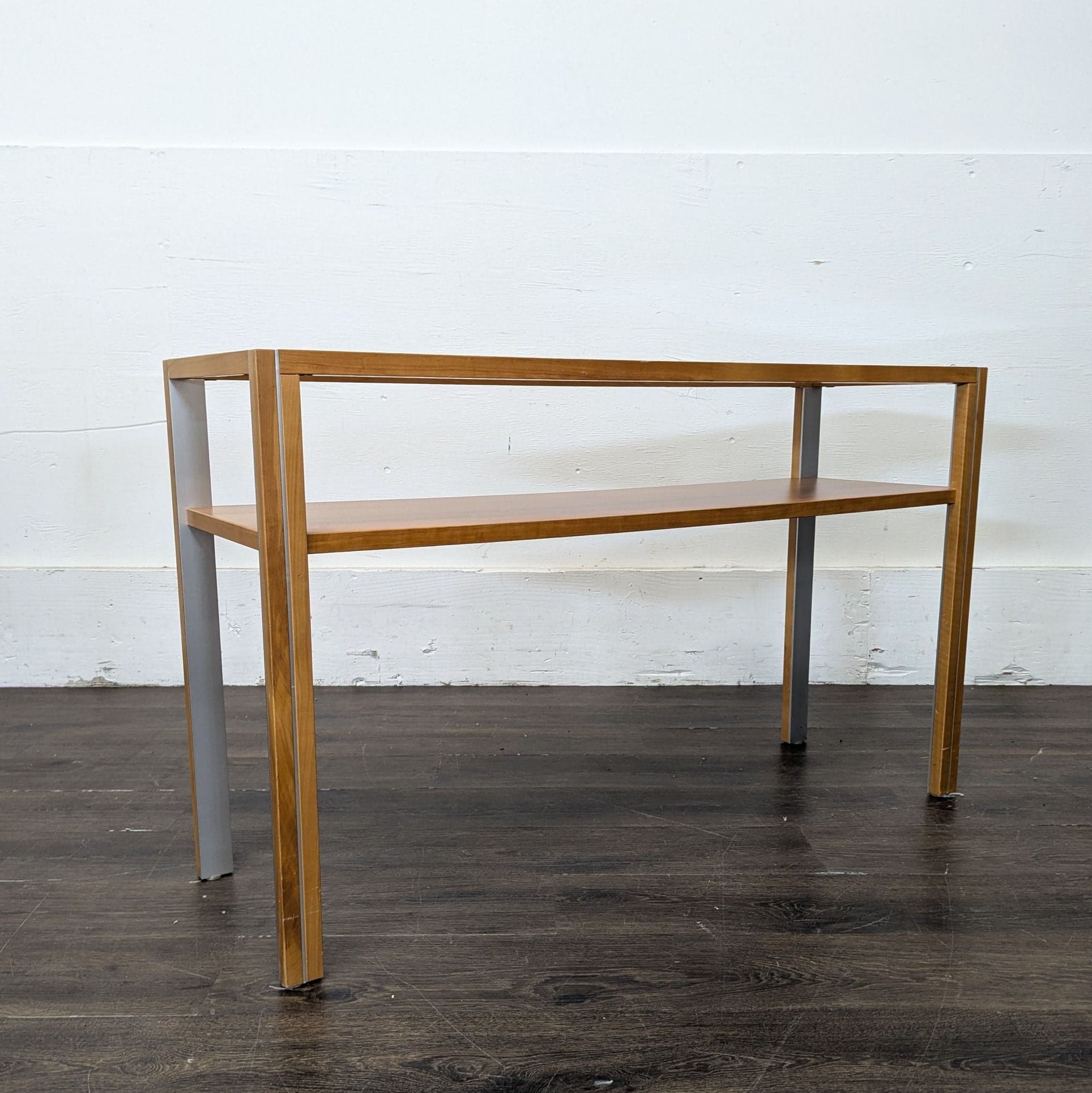 Gangso Mobler Glass and Wood Console Table - Thumbnail 5