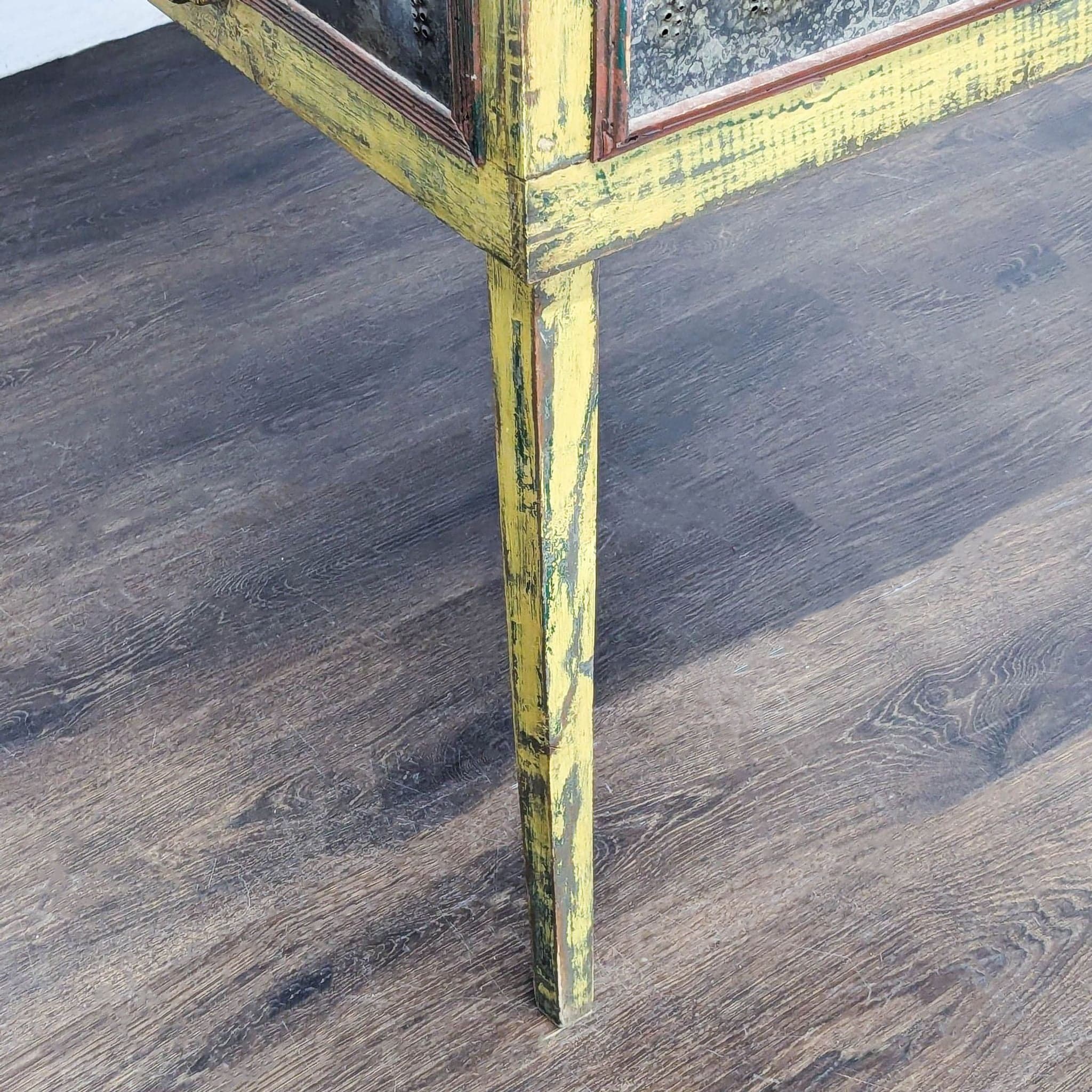 Handmade Reclaimed Wood and Metal Cabinet - Thumbnail 7