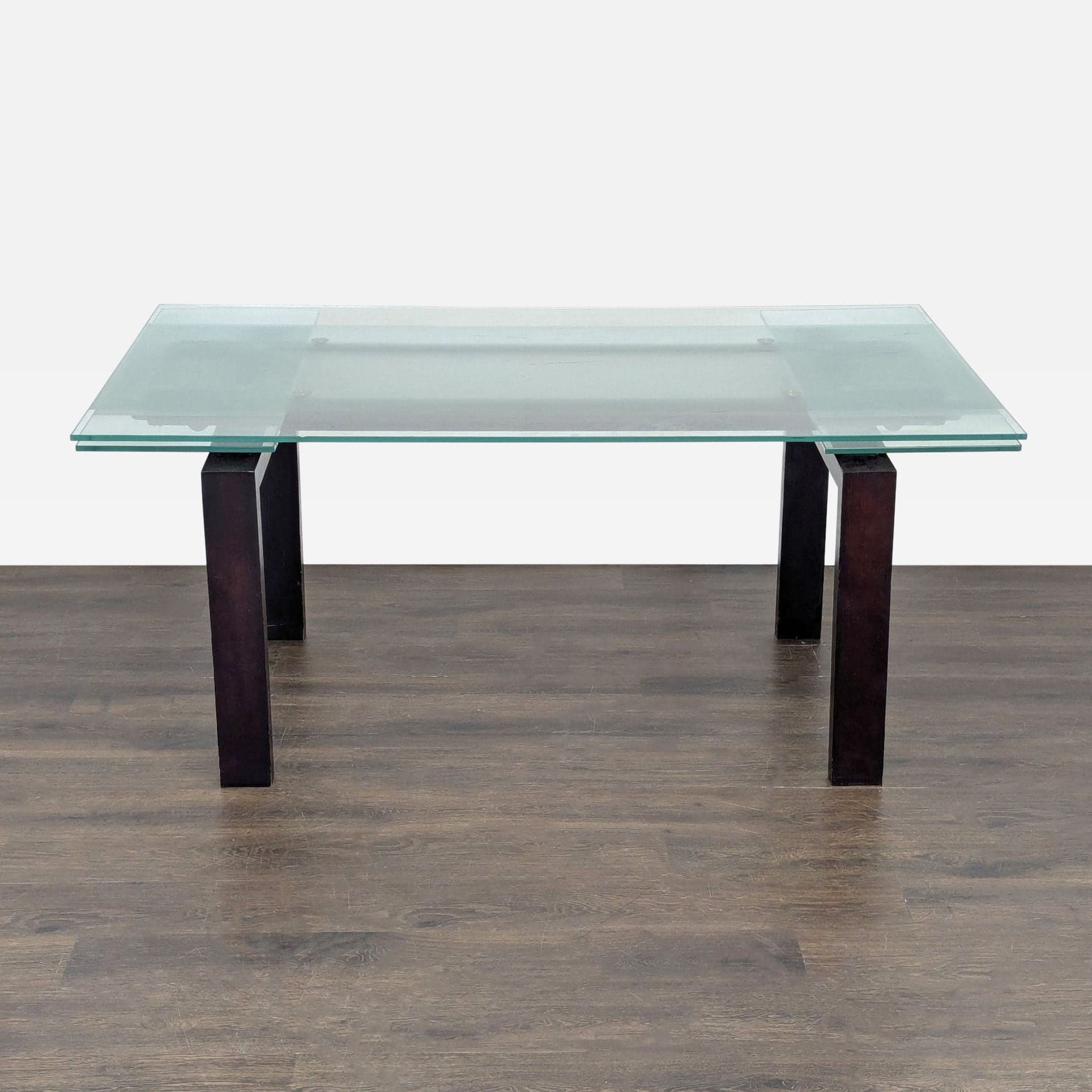 Extendable Glass Top Dining Table - Thumbnail 6