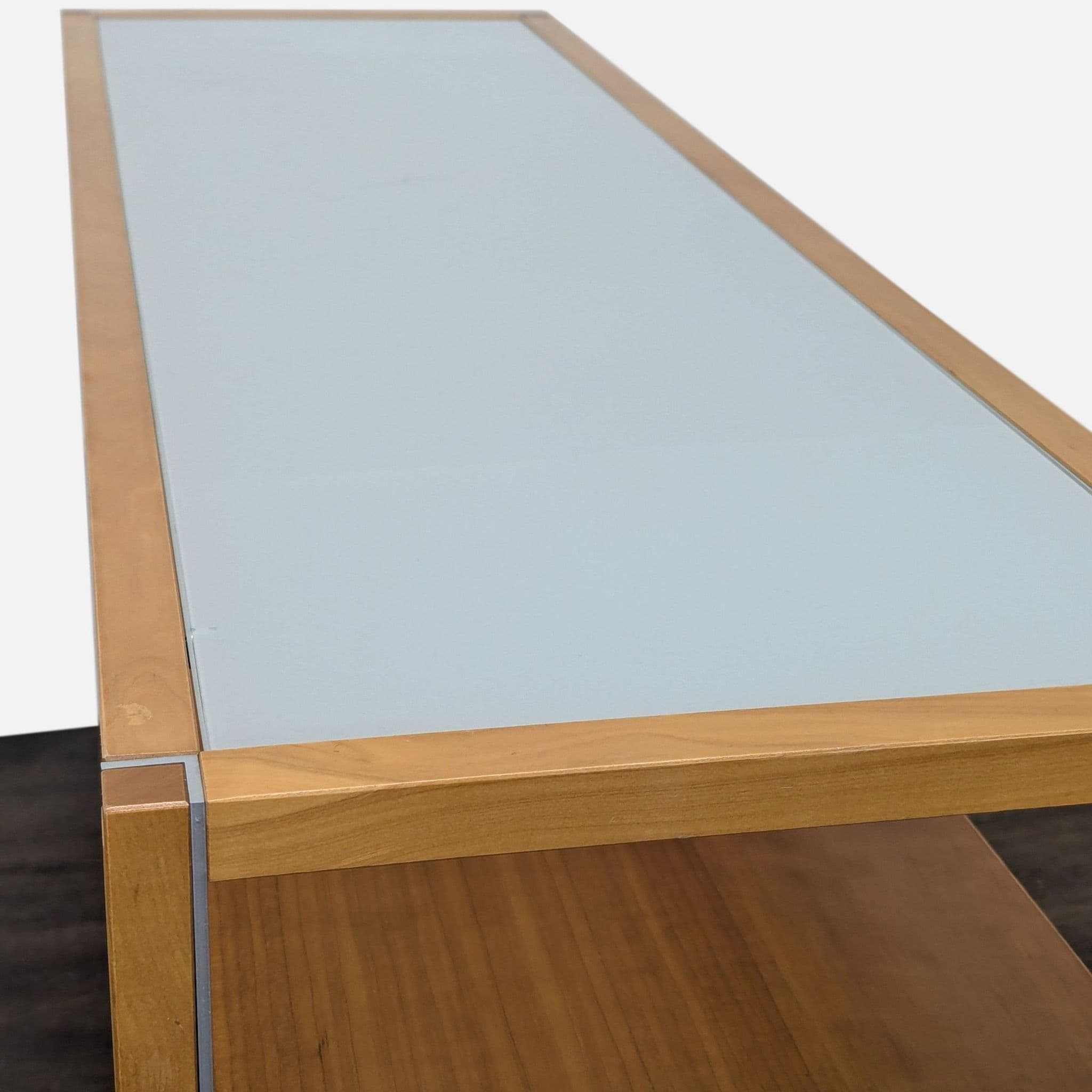 Gangso Mobler Glass and Wood Console Table - Thumbnail 14