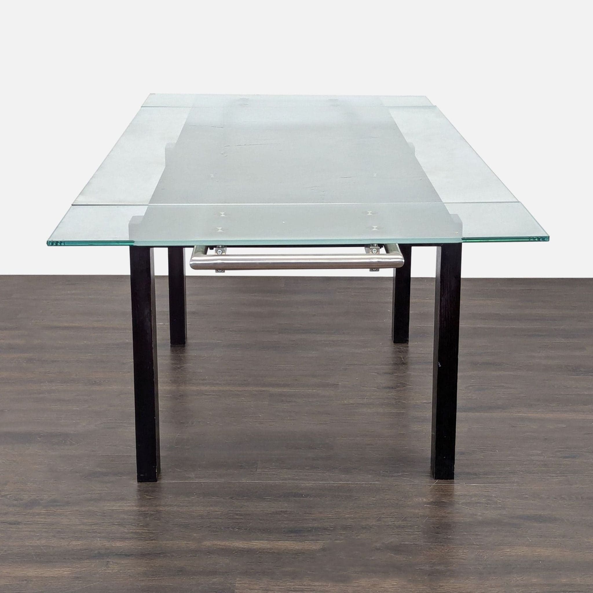 Extendable Glass Top Dining Table - Thumbnail 3