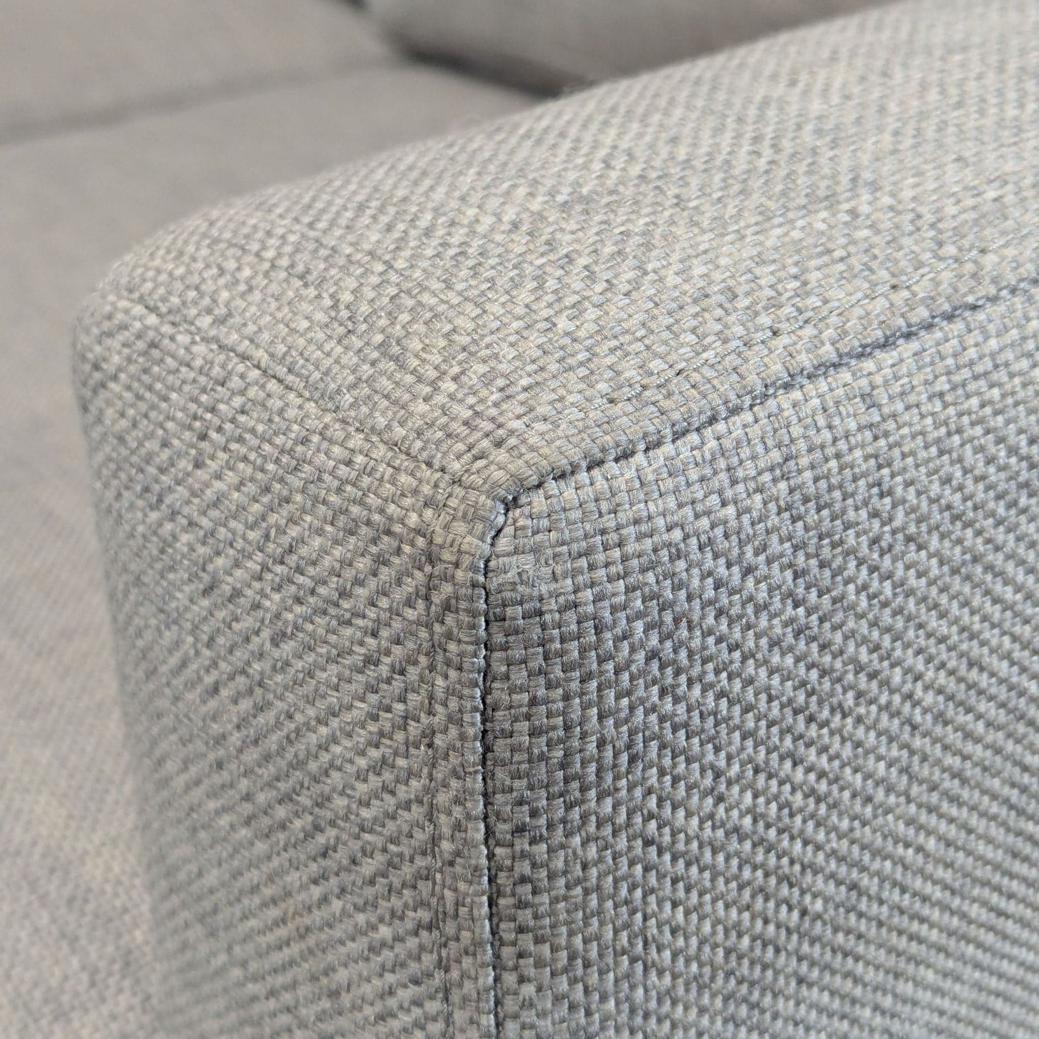 Crate and Barrel Gray Sectional Sofa with Storage Chaise - Thumbnail 5