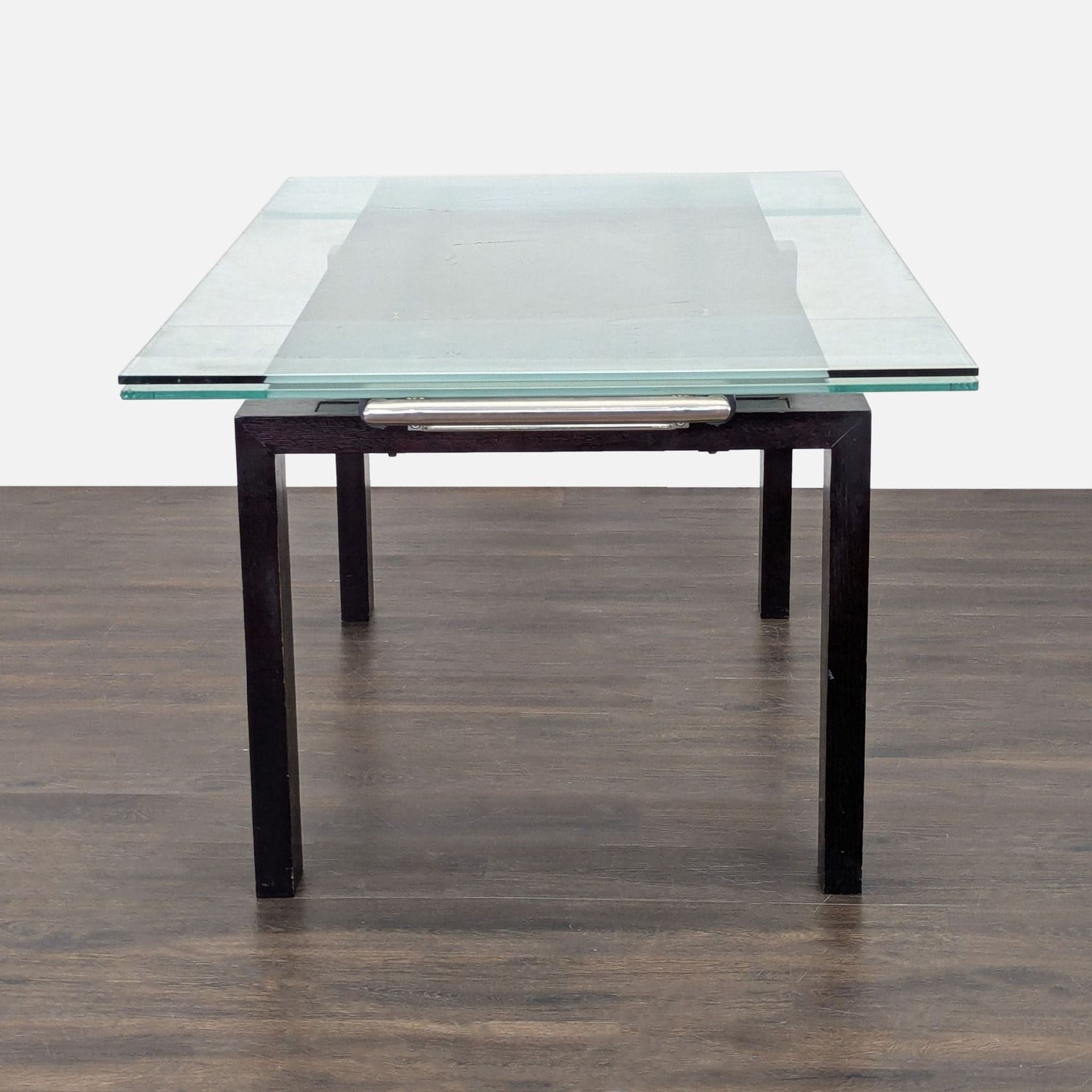 Extendable Glass Top Dining Table - Thumbnail 4