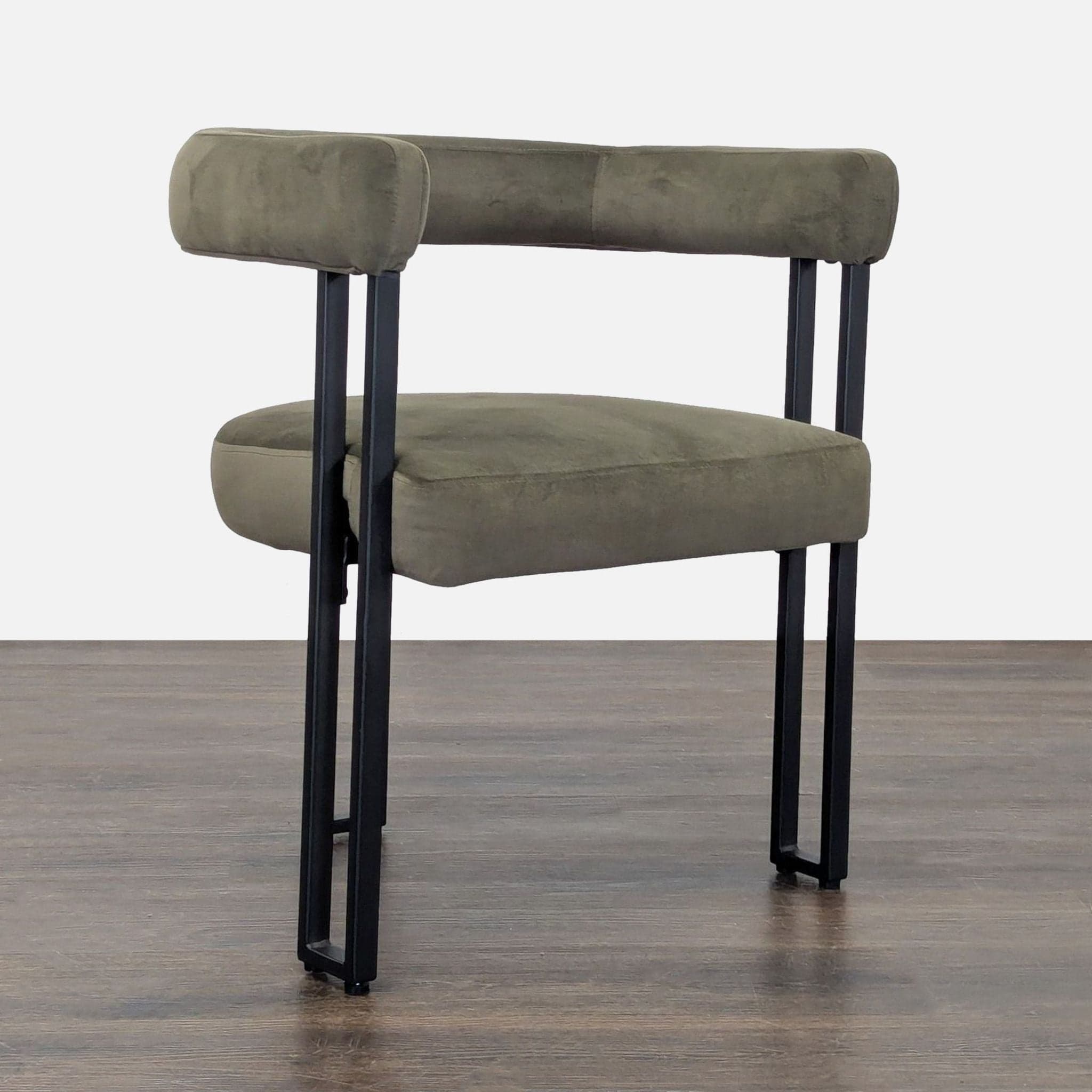 Velvet Upholstered Dining Armchair - Thumbnail 7