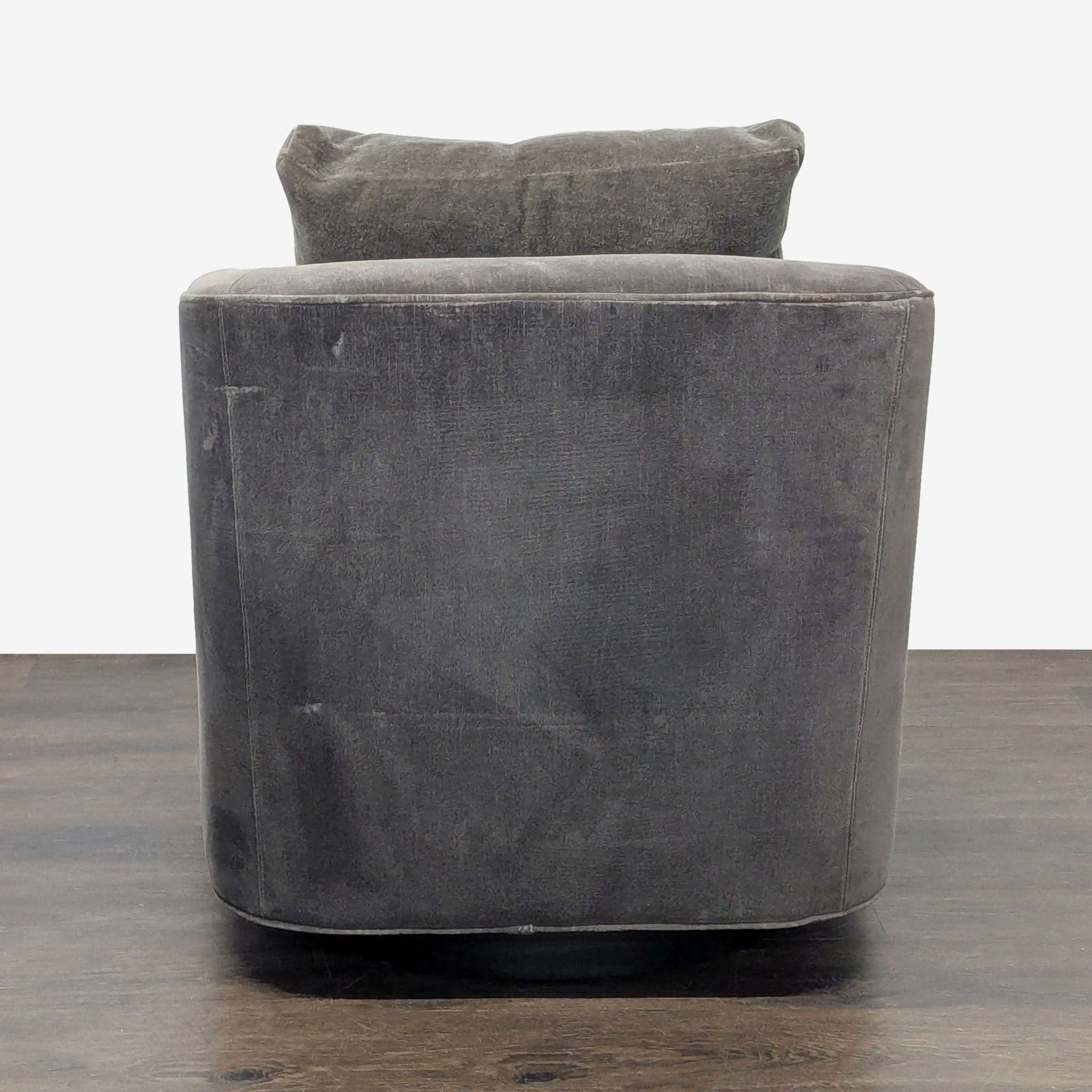 Fairfield Chair Co. Coco Grande Modern Gray Swivel Lounge Chair - Thumbnail 4