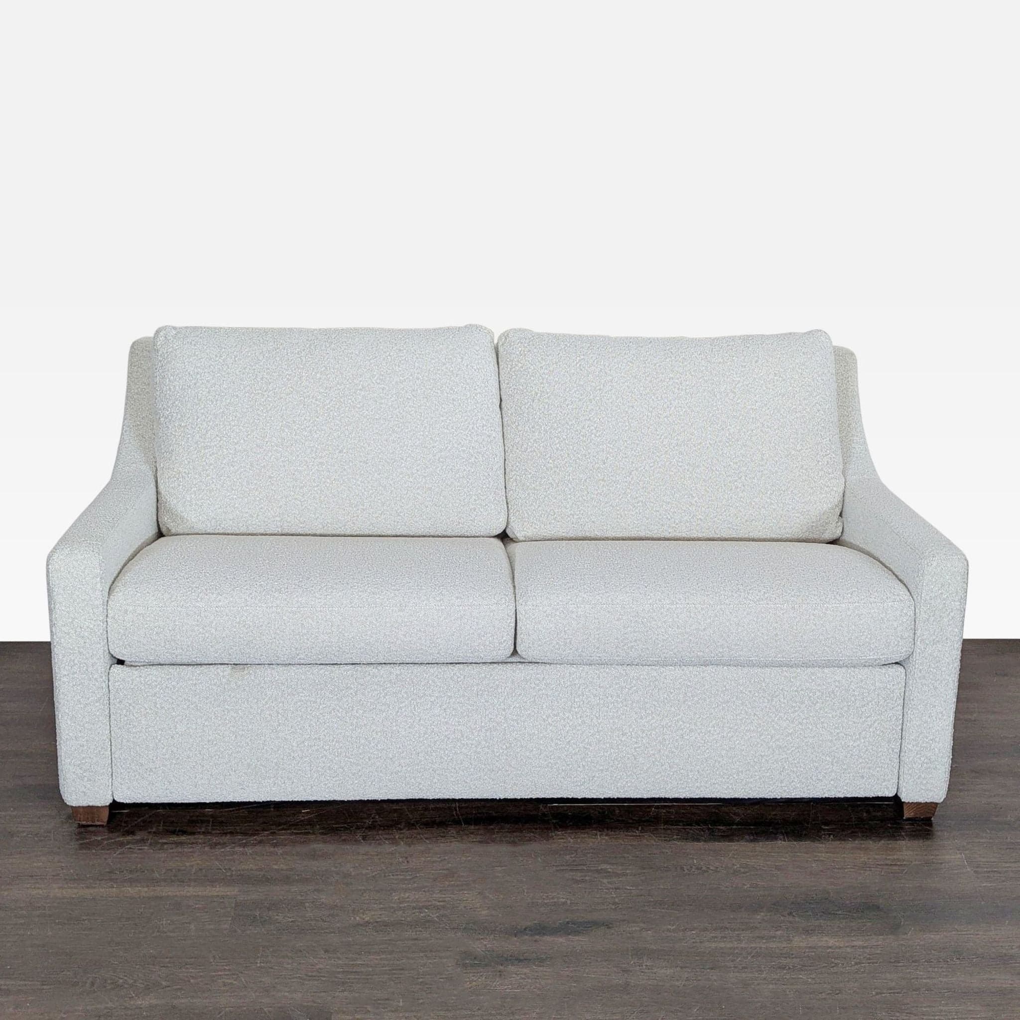 American Leather Perry Modern Sleeper Sofa with Fold-Out Bed - Light Fabric