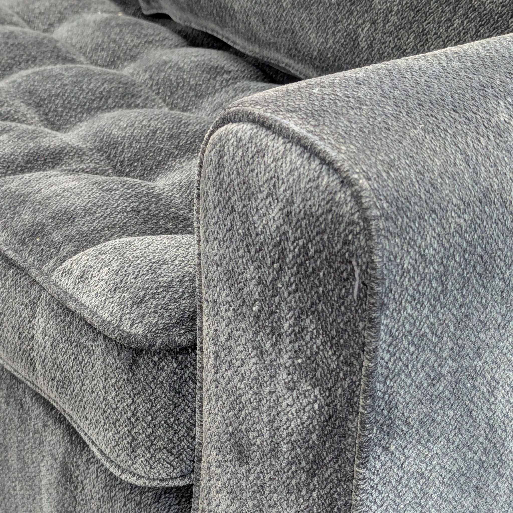Modern Dark Gray Sleeper Sofa with Pull-Out Bed - Thumbnail 4