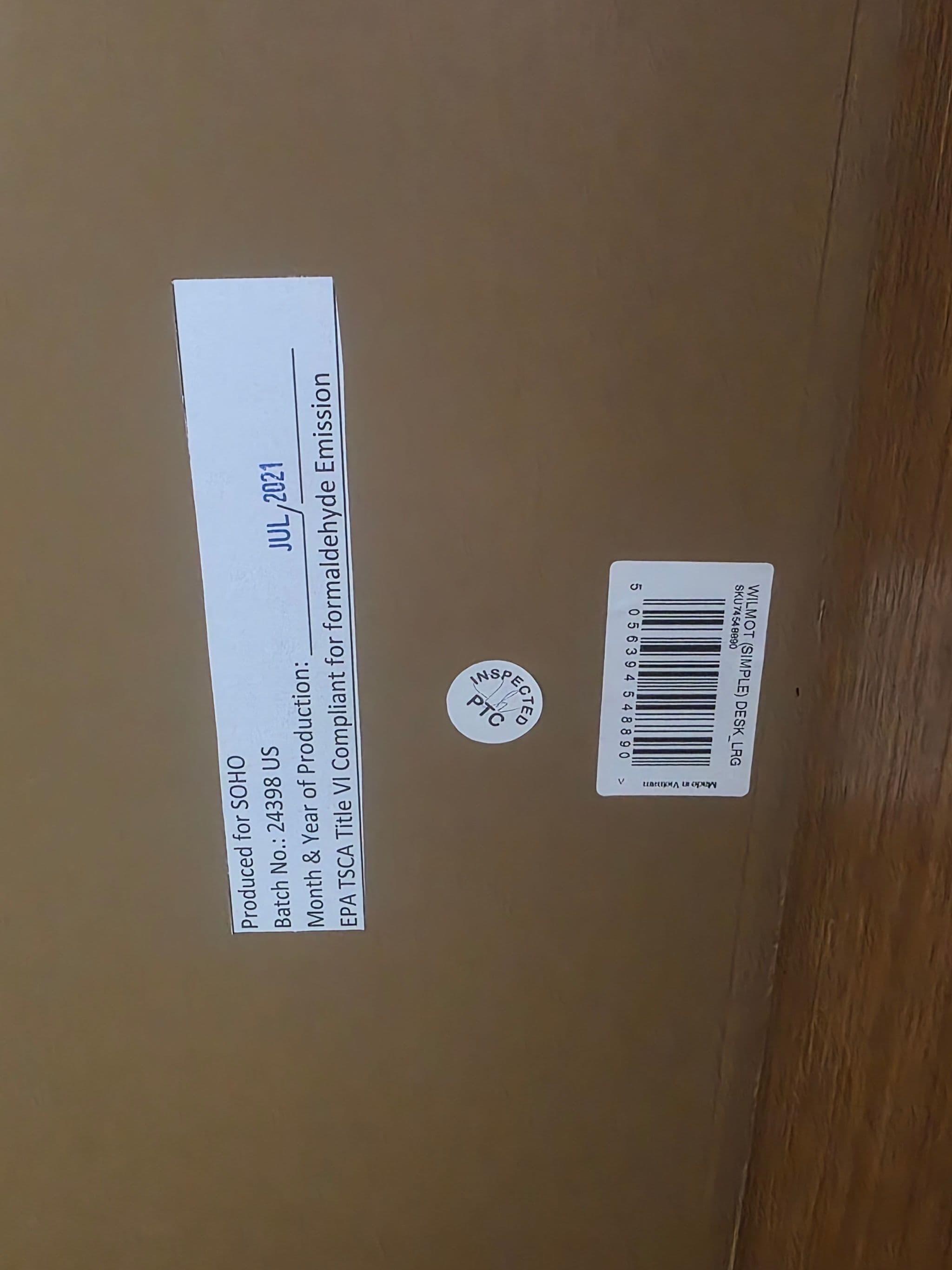 SOHO Home Wilmot Desk - Thumbnail 8