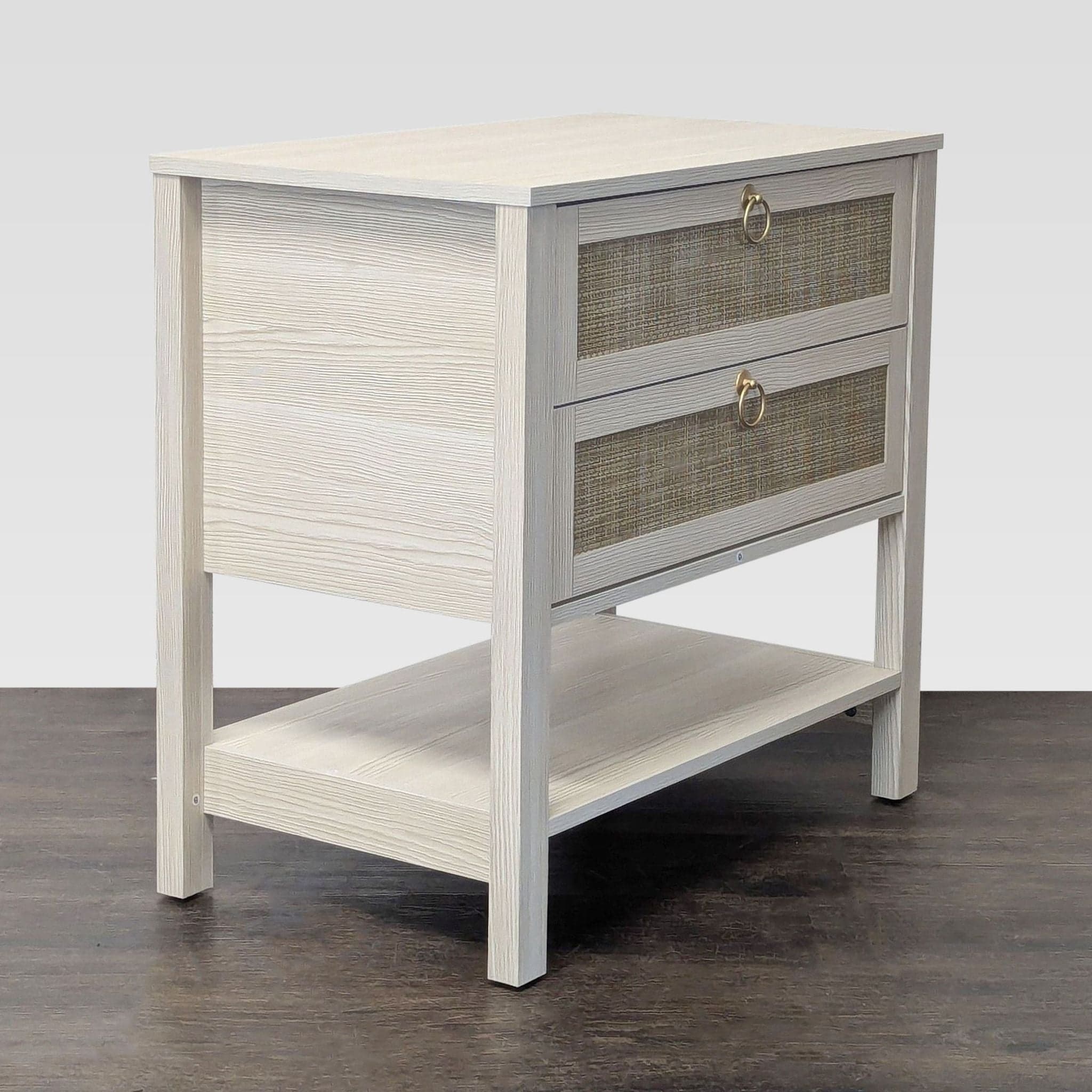 Breakwater Bay Two Drawer Nightstand with Bottom Shelf - Thumbnail 6