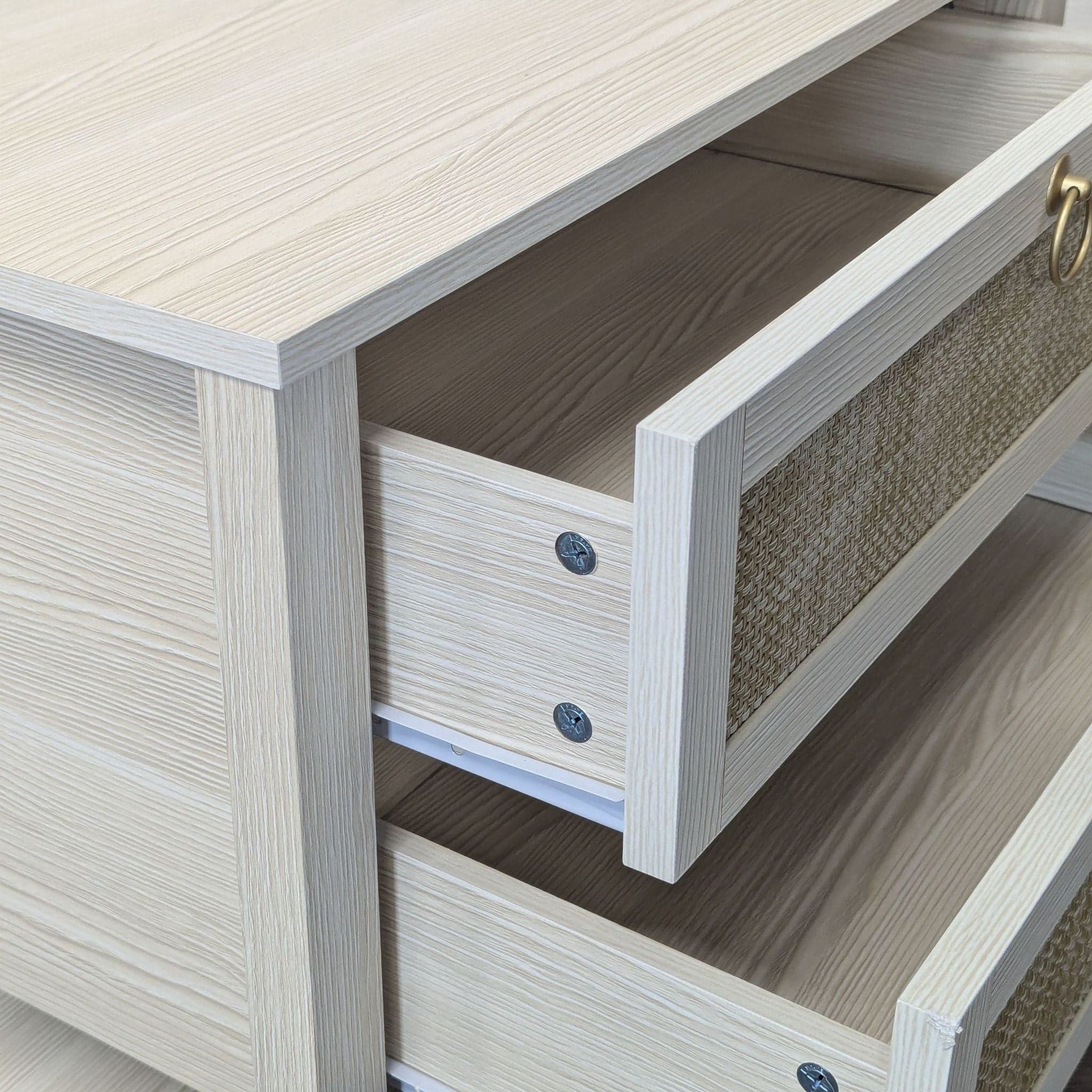 Breakwater Bay Two Drawer Nightstand with Bottom Shelf - Thumbnail 5