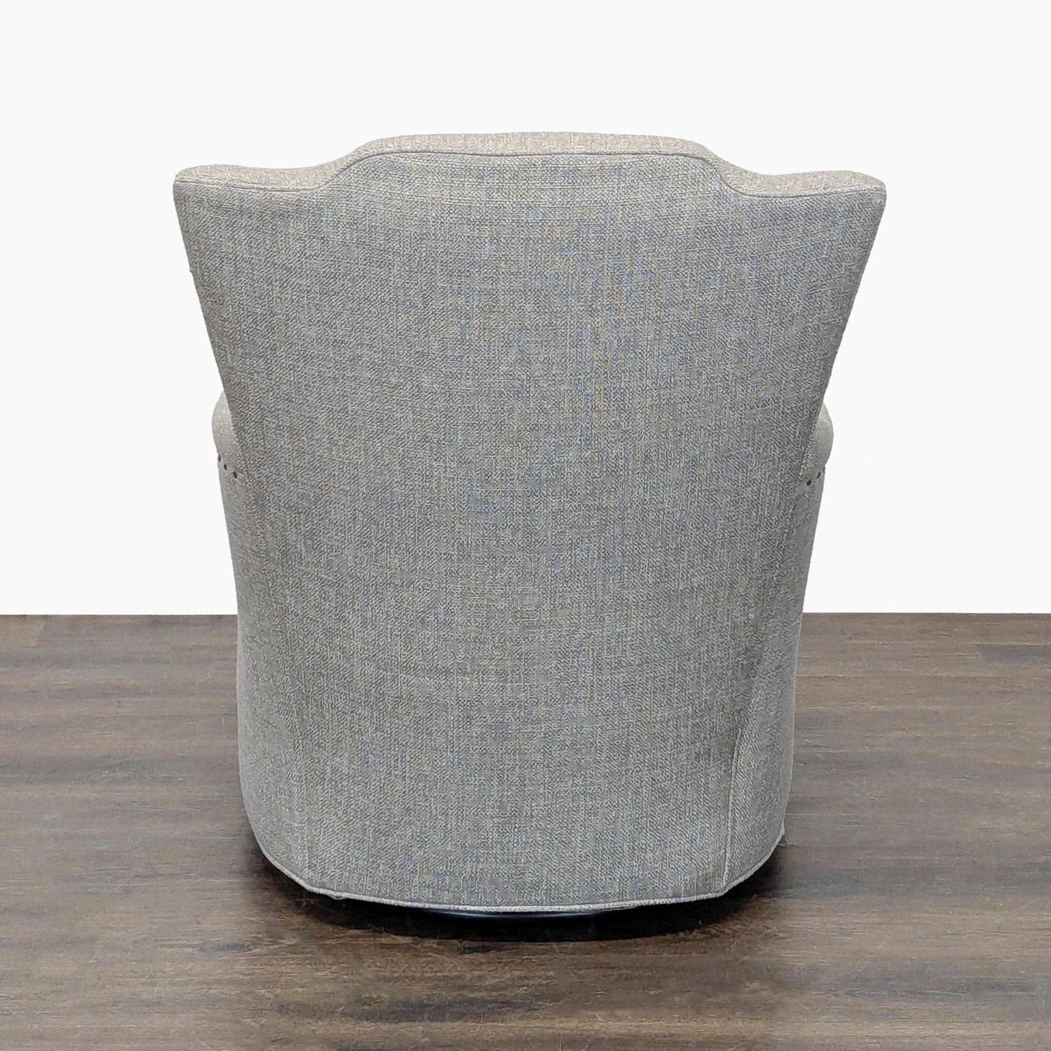 CR Laine Furniture Lounge Swivel Chair with Nailhead Trim - Thumbnail 3