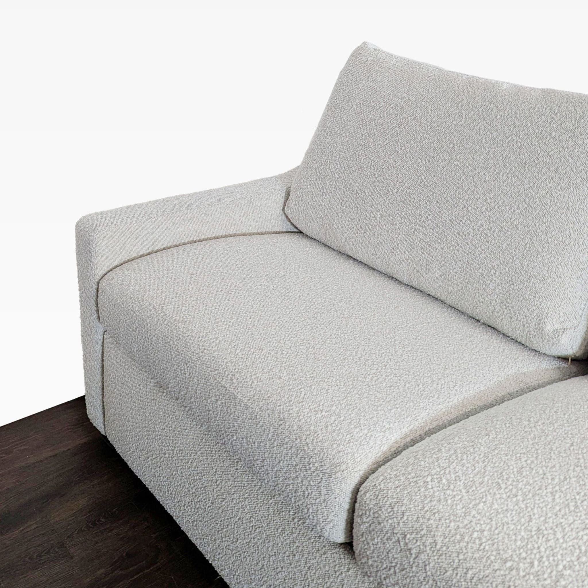 American Leather Perry Modern Sleeper Sofa with Fold-Out Bed - Light Fabric - Thumbnail 8