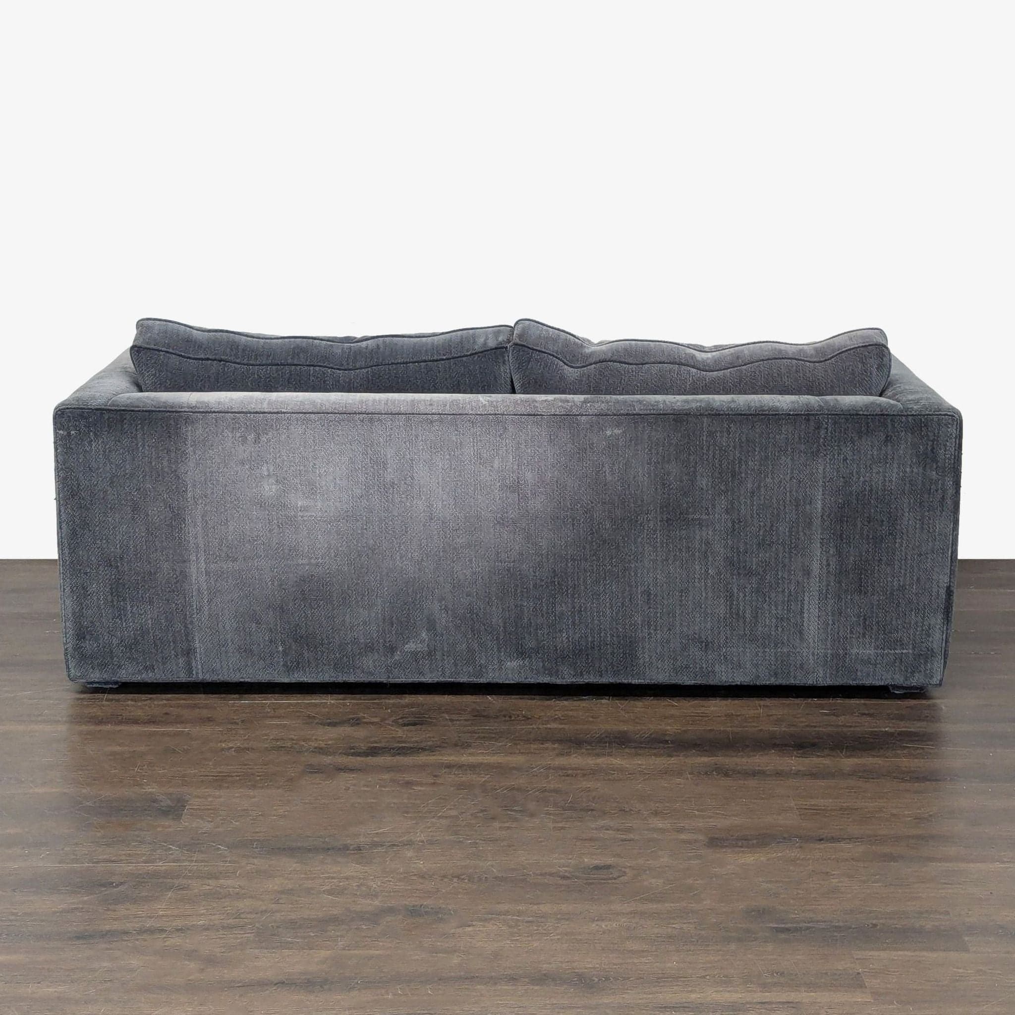 Modern Dark Gray Sleeper Sofa with Pull-Out Bed - Thumbnail 6