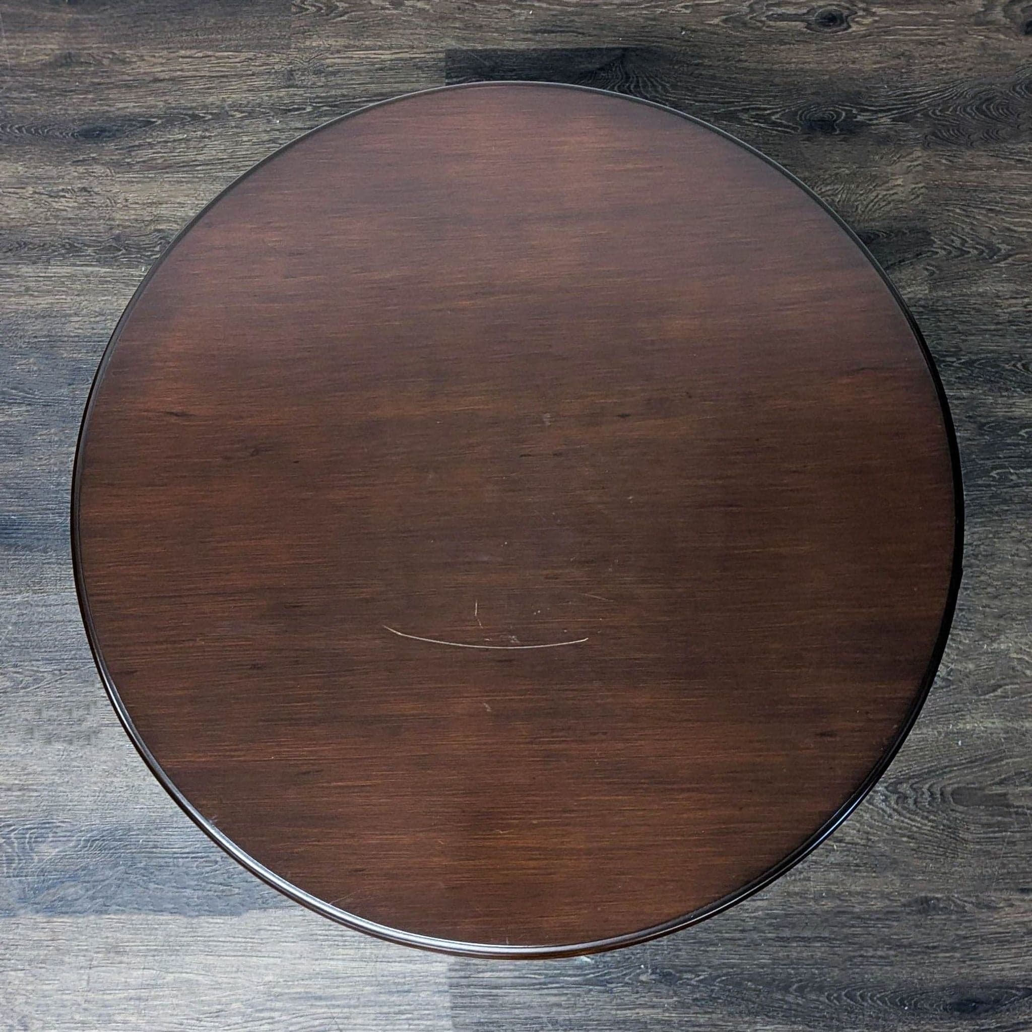 One Drawer Drum Table with Shelf - Thumbnail 6