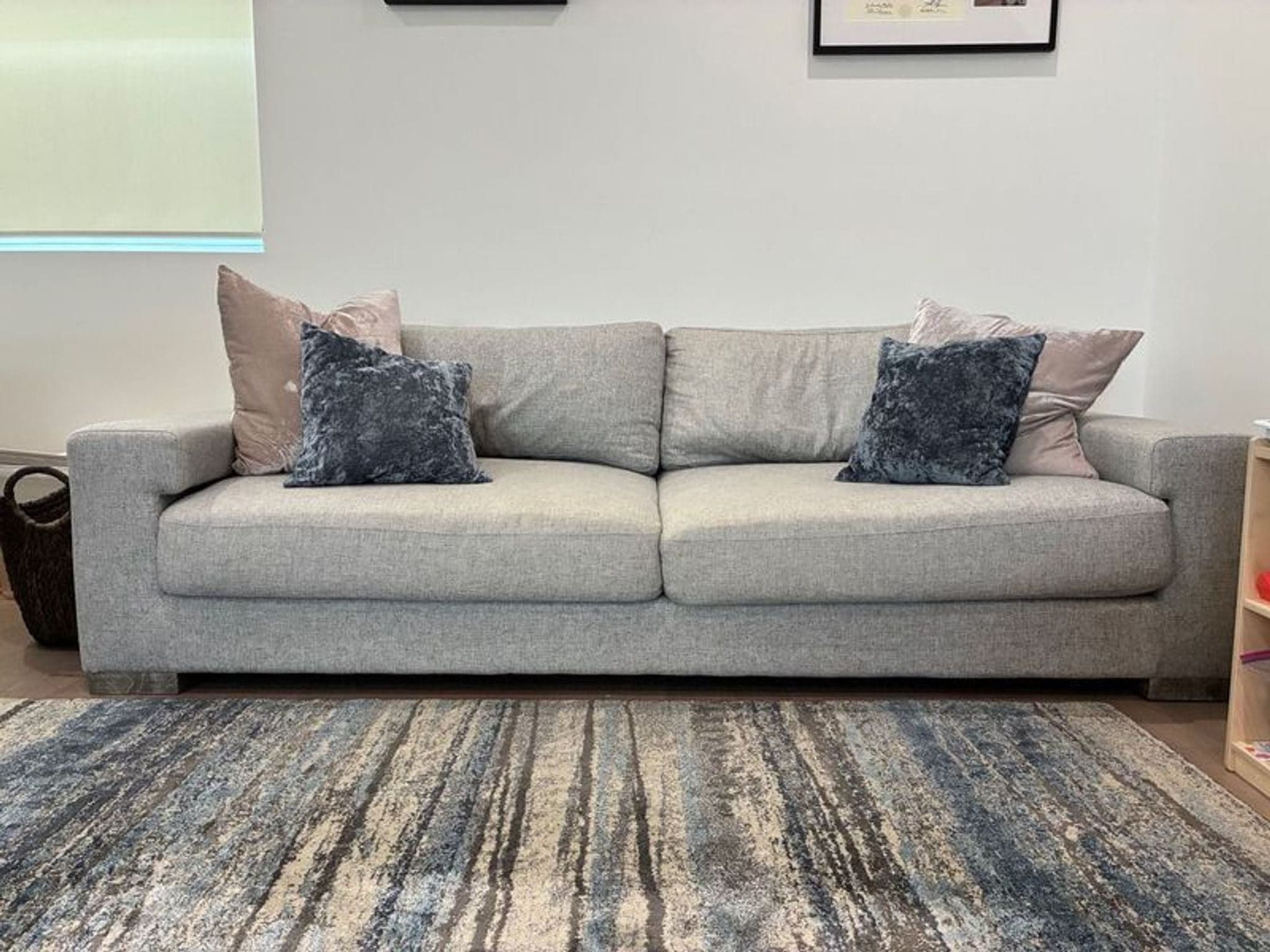 Ben Soleimani Pierce 3-Seat Modern Light Gray Sofa - Thumbnail 4
