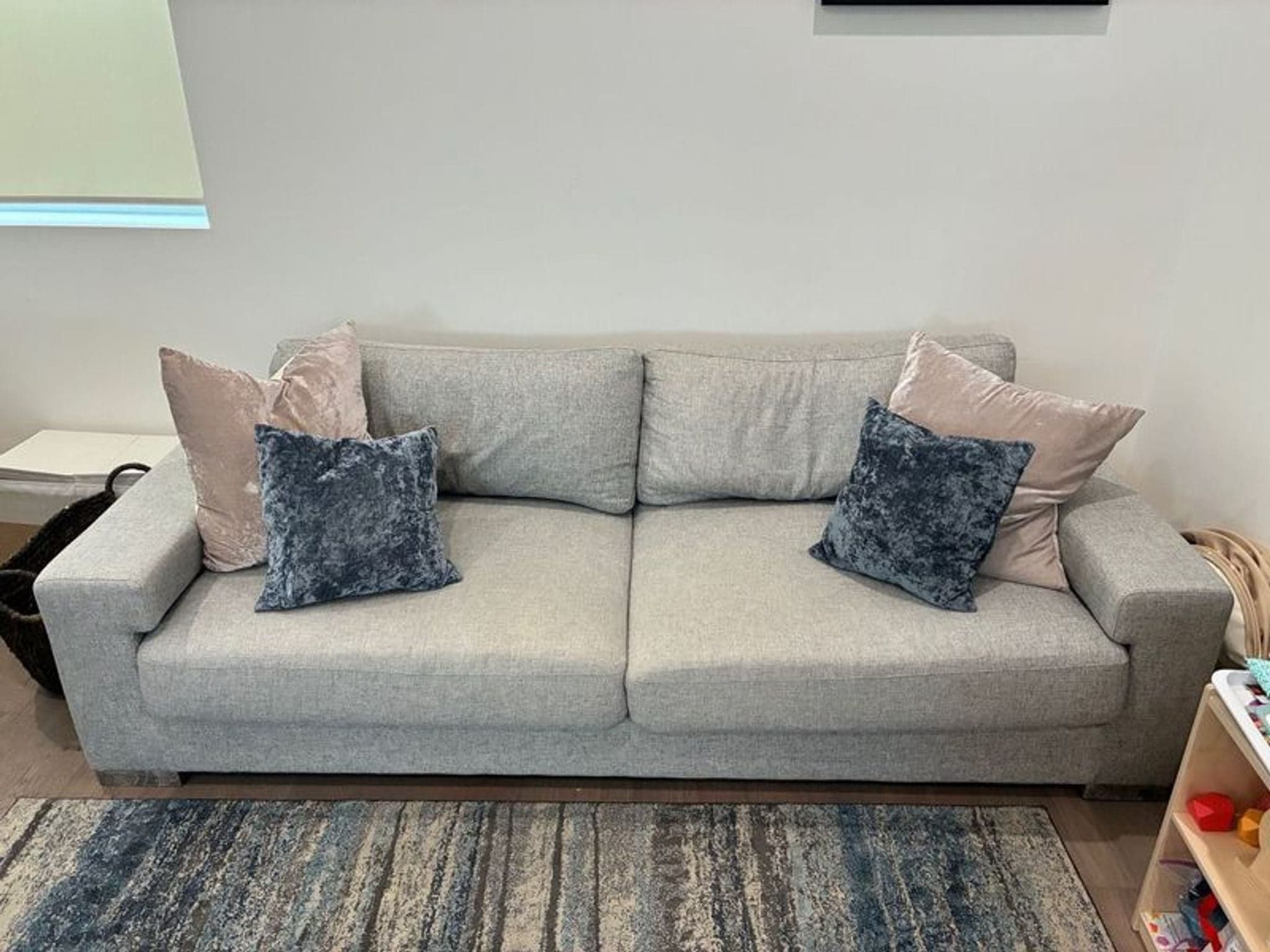Ben Soleimani Pierce 3-Seat Modern Light Gray Sofa - Thumbnail 3